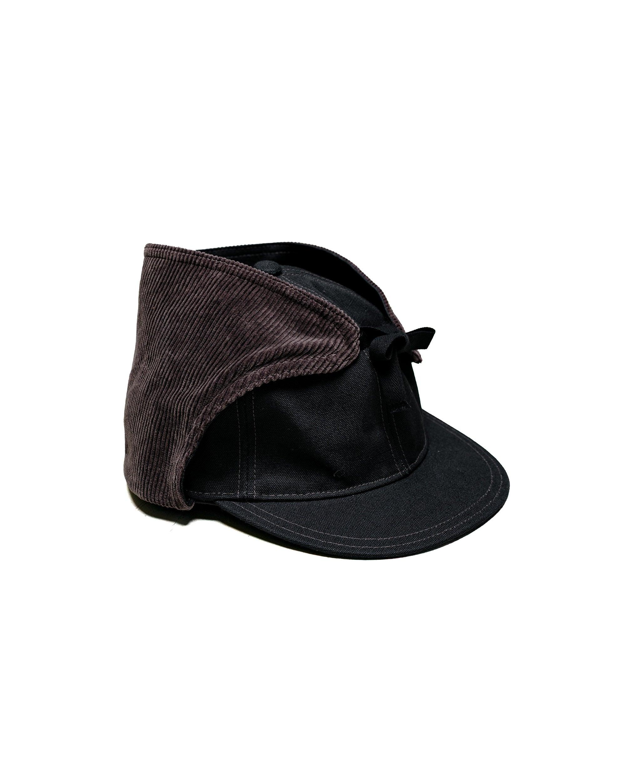 BA25103 Buco Cotton Canvas Windproof Riding Cap Black