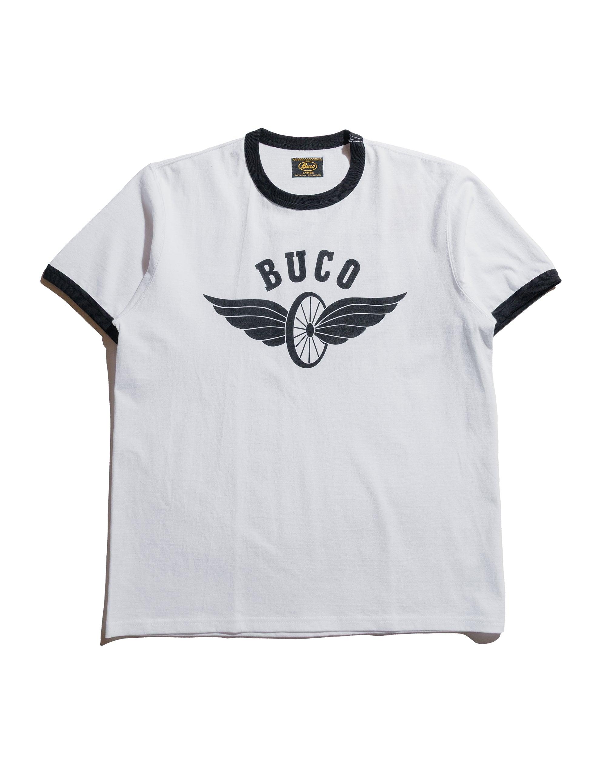 BC25004 Buco Tee / Flying Wheel White/Black