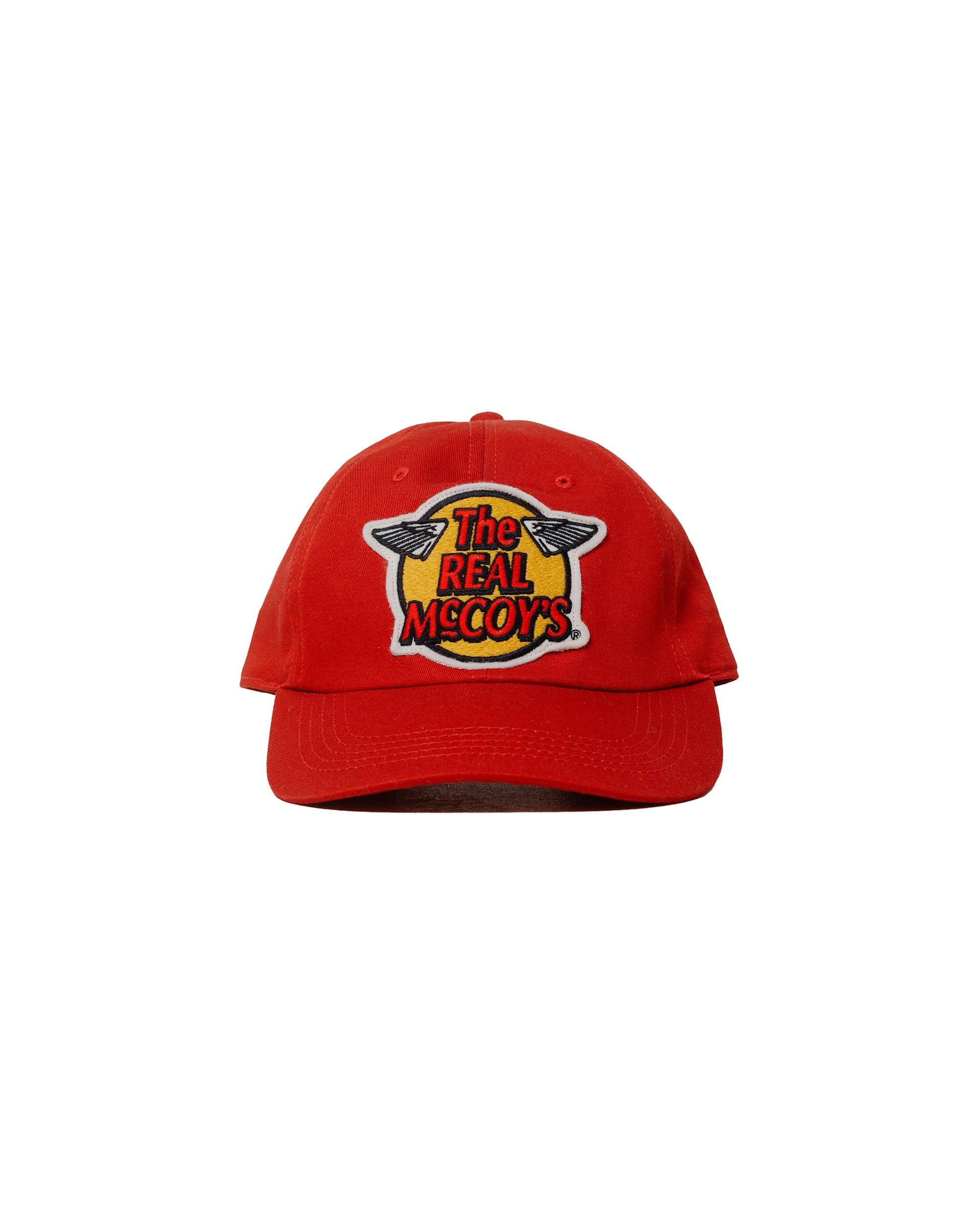 MA23001 The Real McCoy's Logo Baseball Cap Red