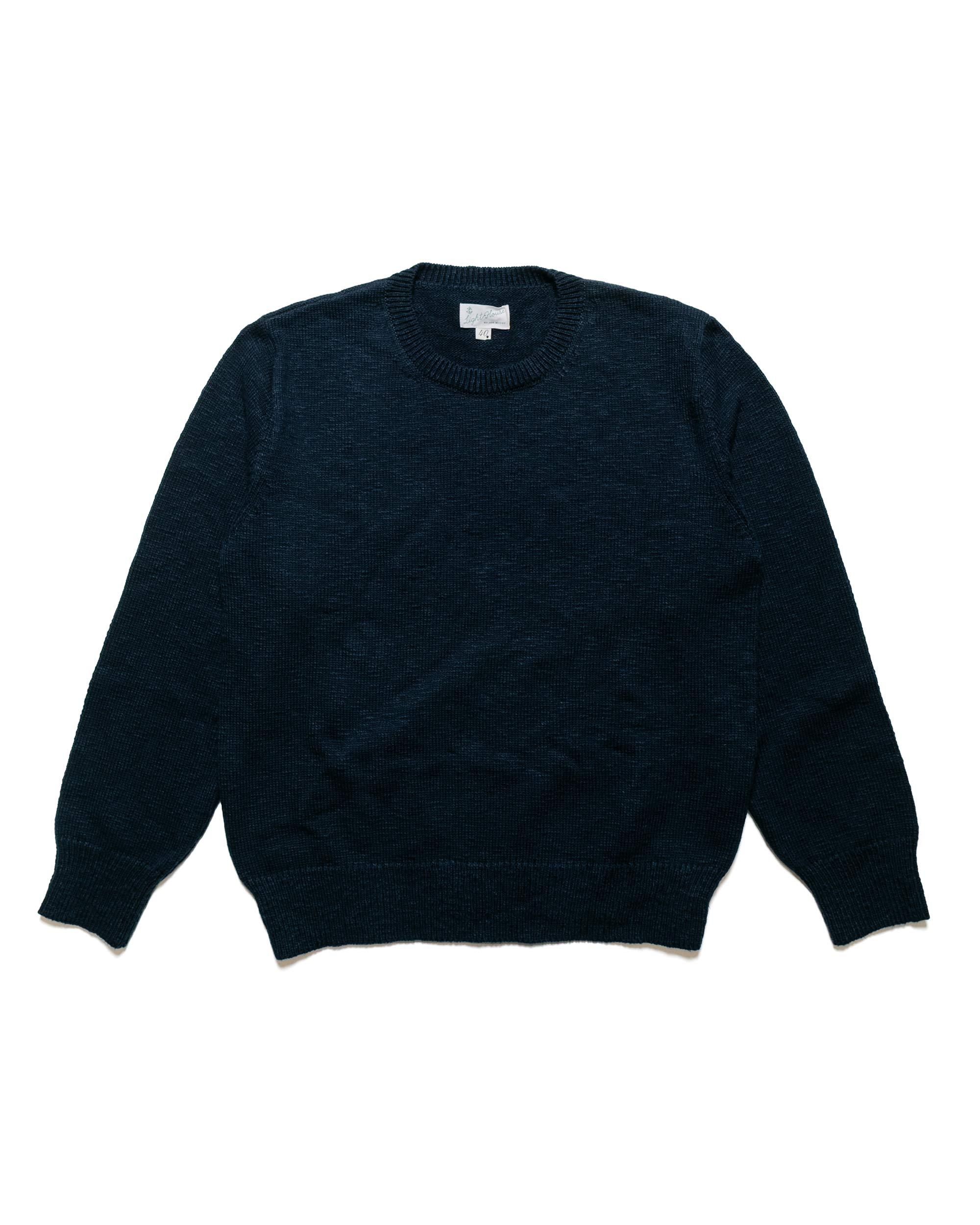 MC23014 Cotton Crewneck Sweater Ink Blue