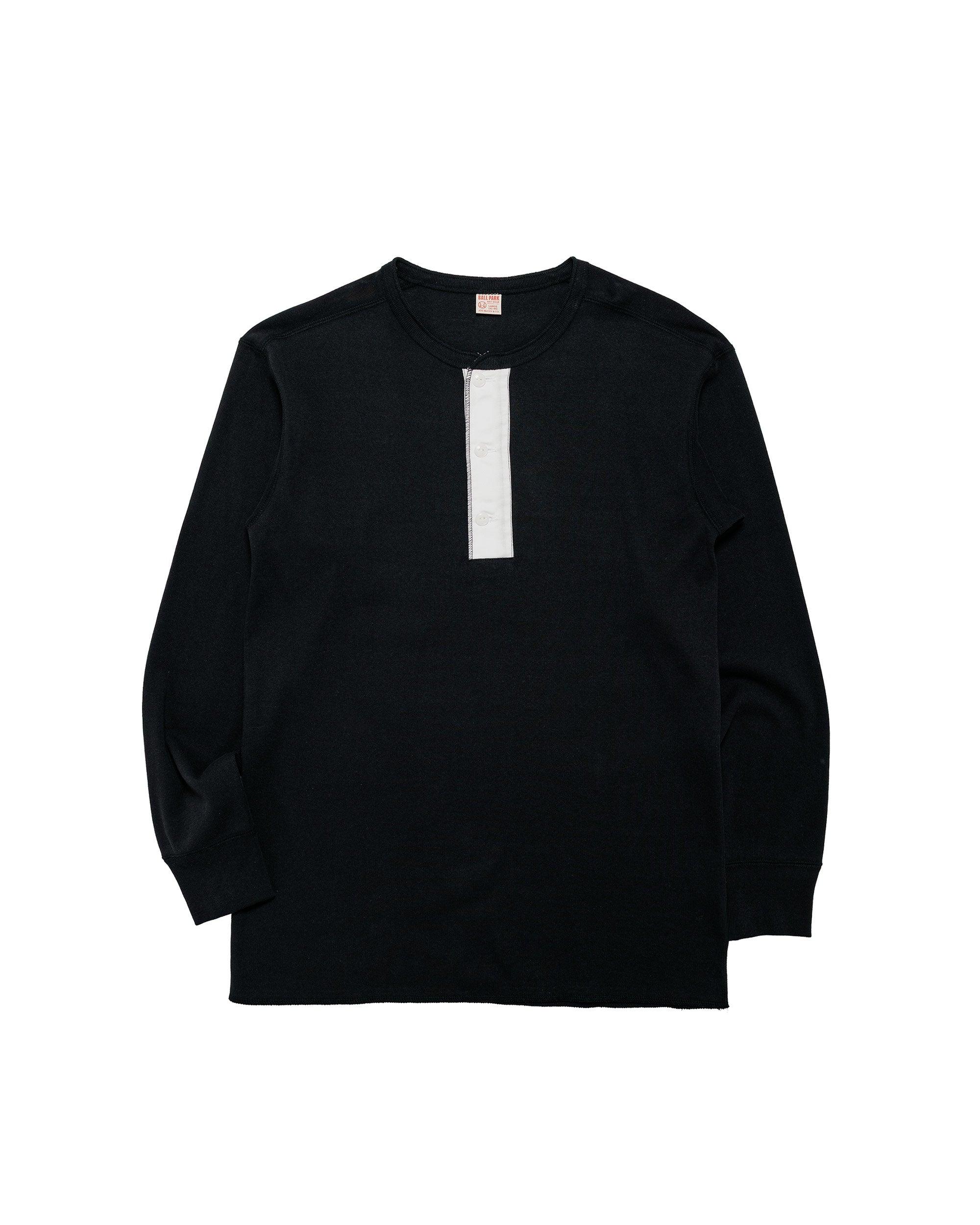 MC23111 Union Henley Undershirt L/S Black