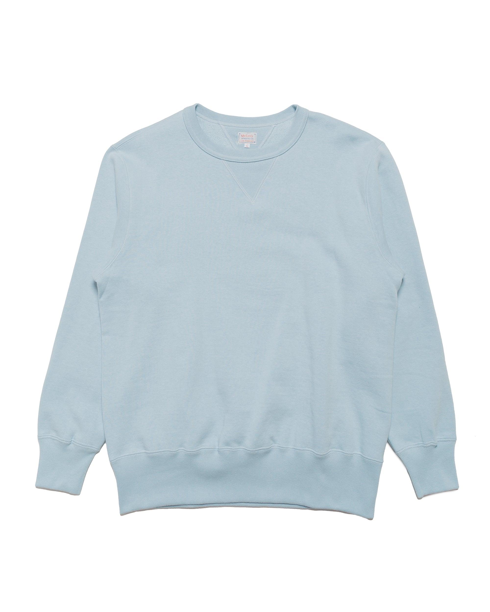 The Real McCoy’s MC24113 10 Oz. Loopwheel Crewneck Sweatshirt Saxe