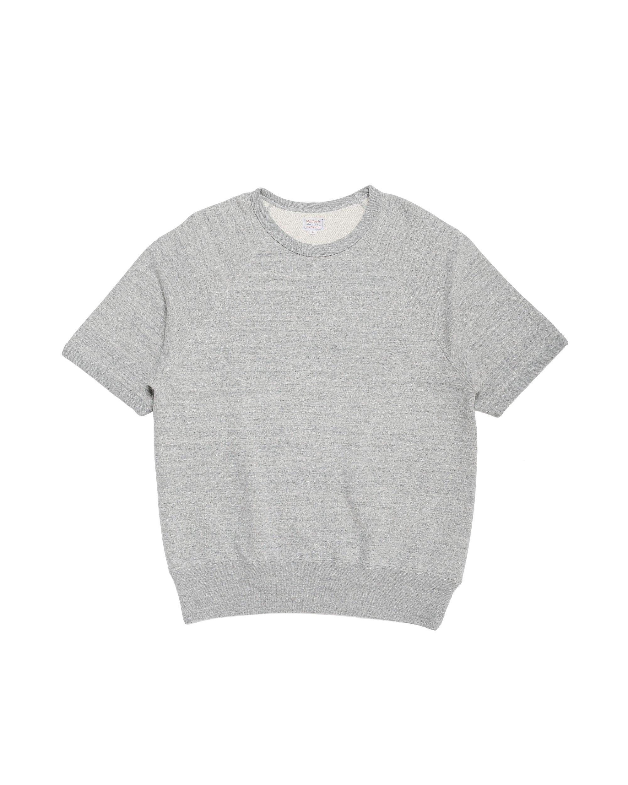 The Real McCoy’s MC24120 9 Oz. Loopwheel S/S Sweatshirt Gray