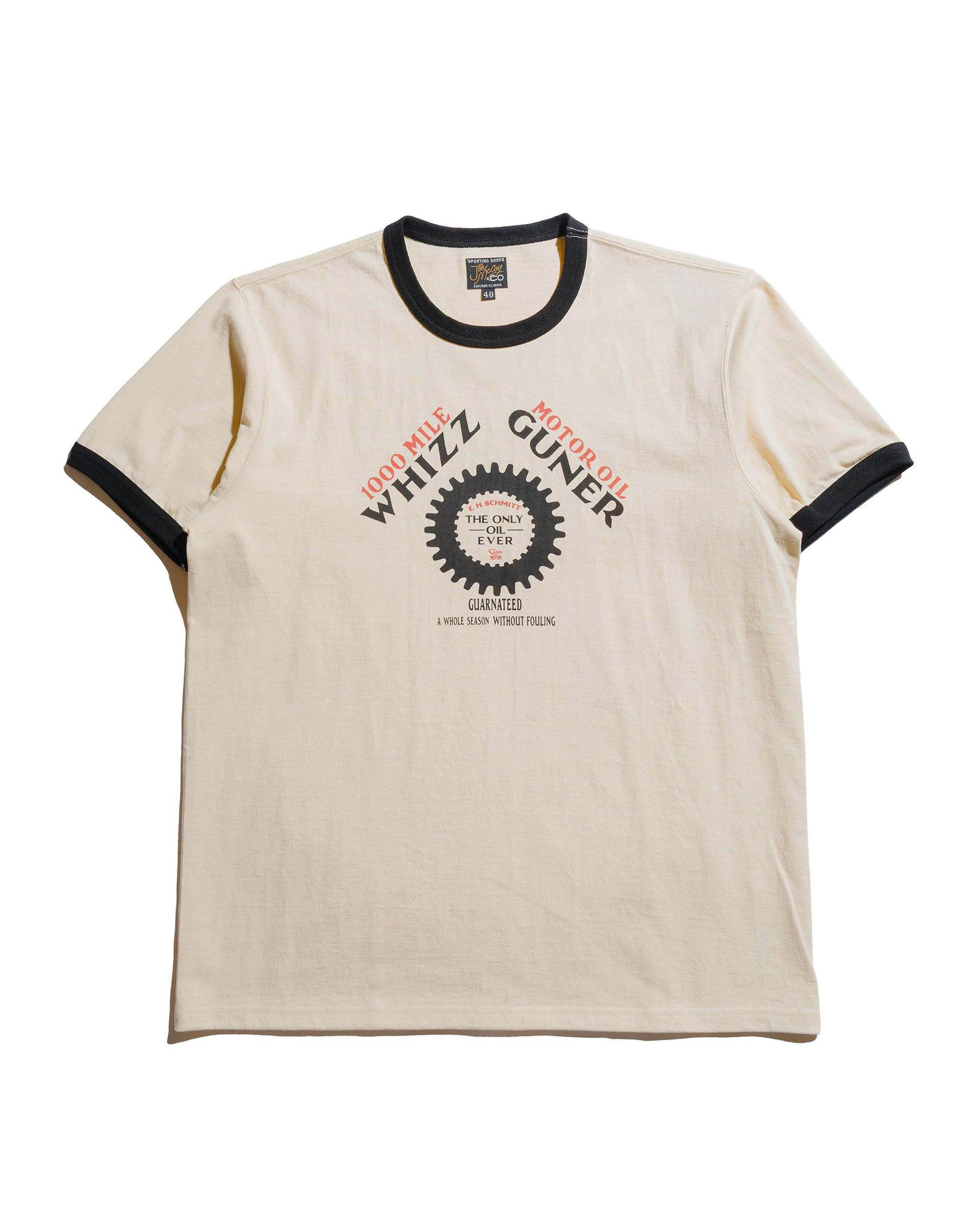 MC25016 Joe McCoy Tee / Whiz Gunner Ecru/Black