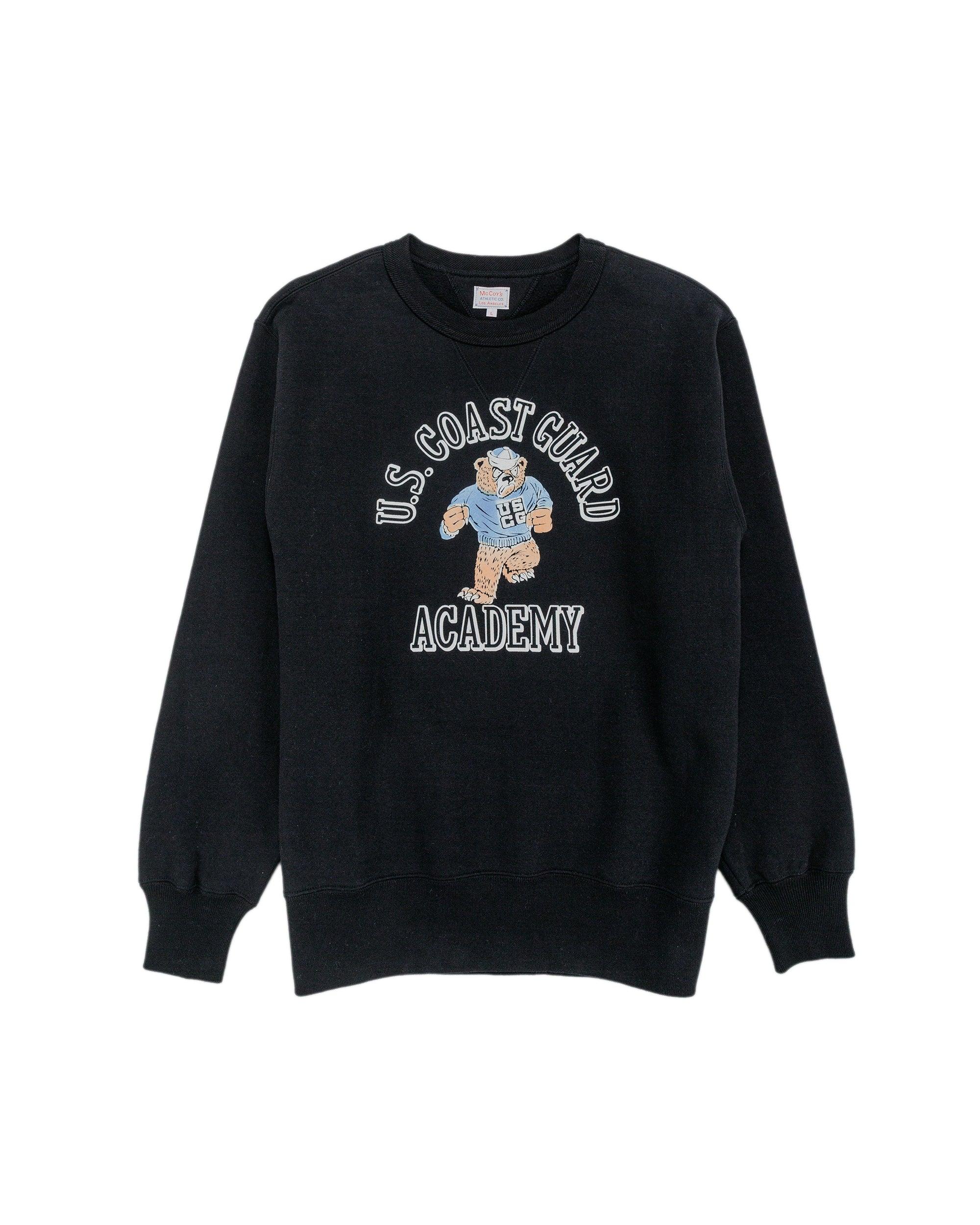 MC25118 Military Print Sweatshirt / U.S. Coastguard Academy Black