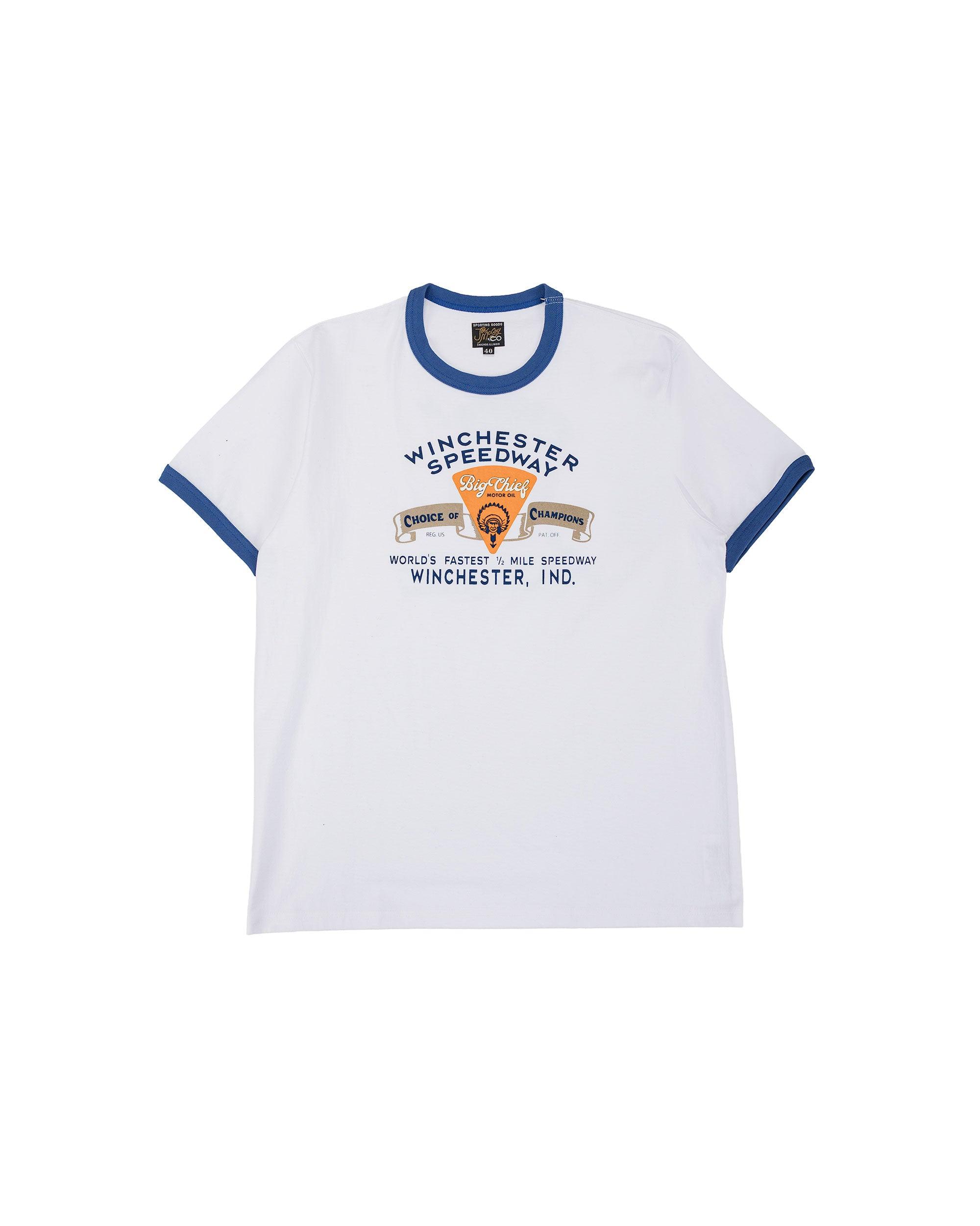 MC26027 Joe McCoy Tee / Big Chief White/Blue