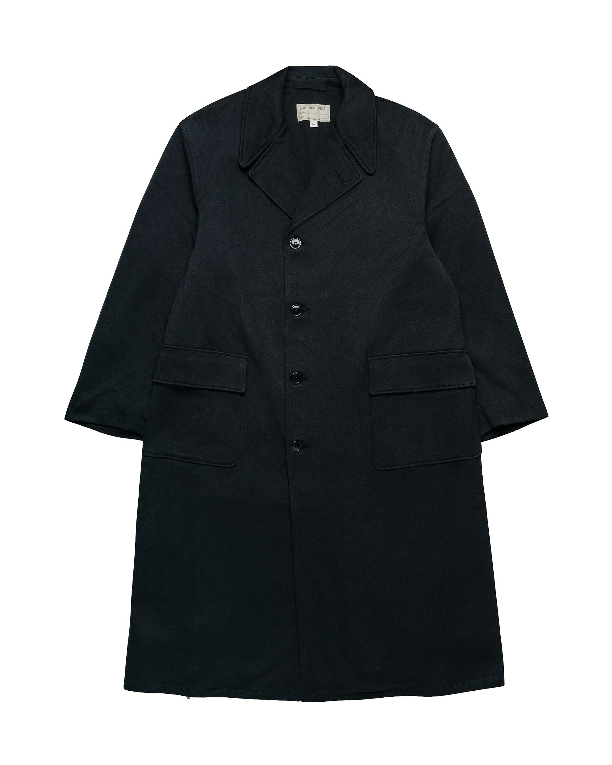 MJ26001 U.S. Coast Guard Overcoat Black