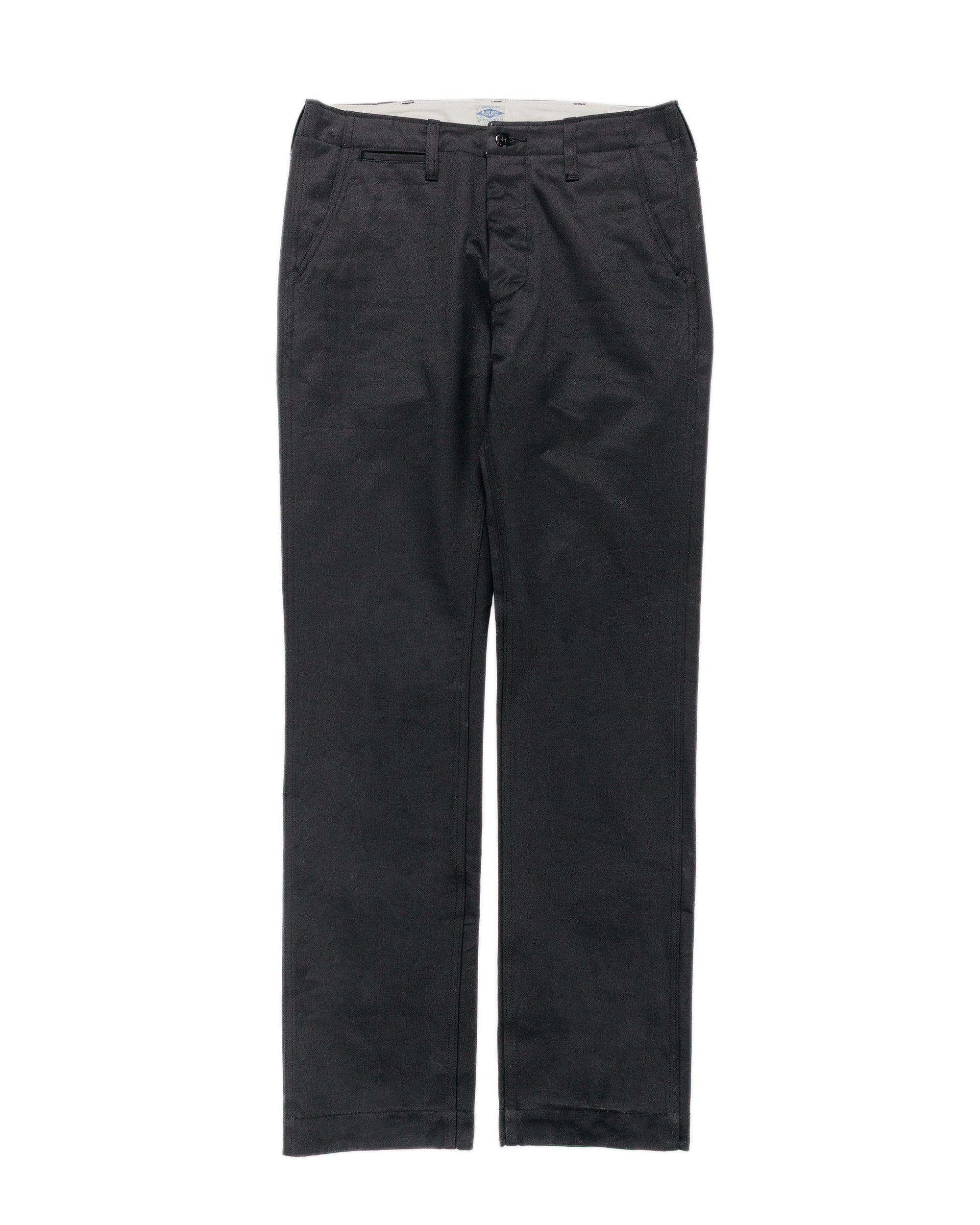 MP19010 Blue Seal Chino Trousers Black