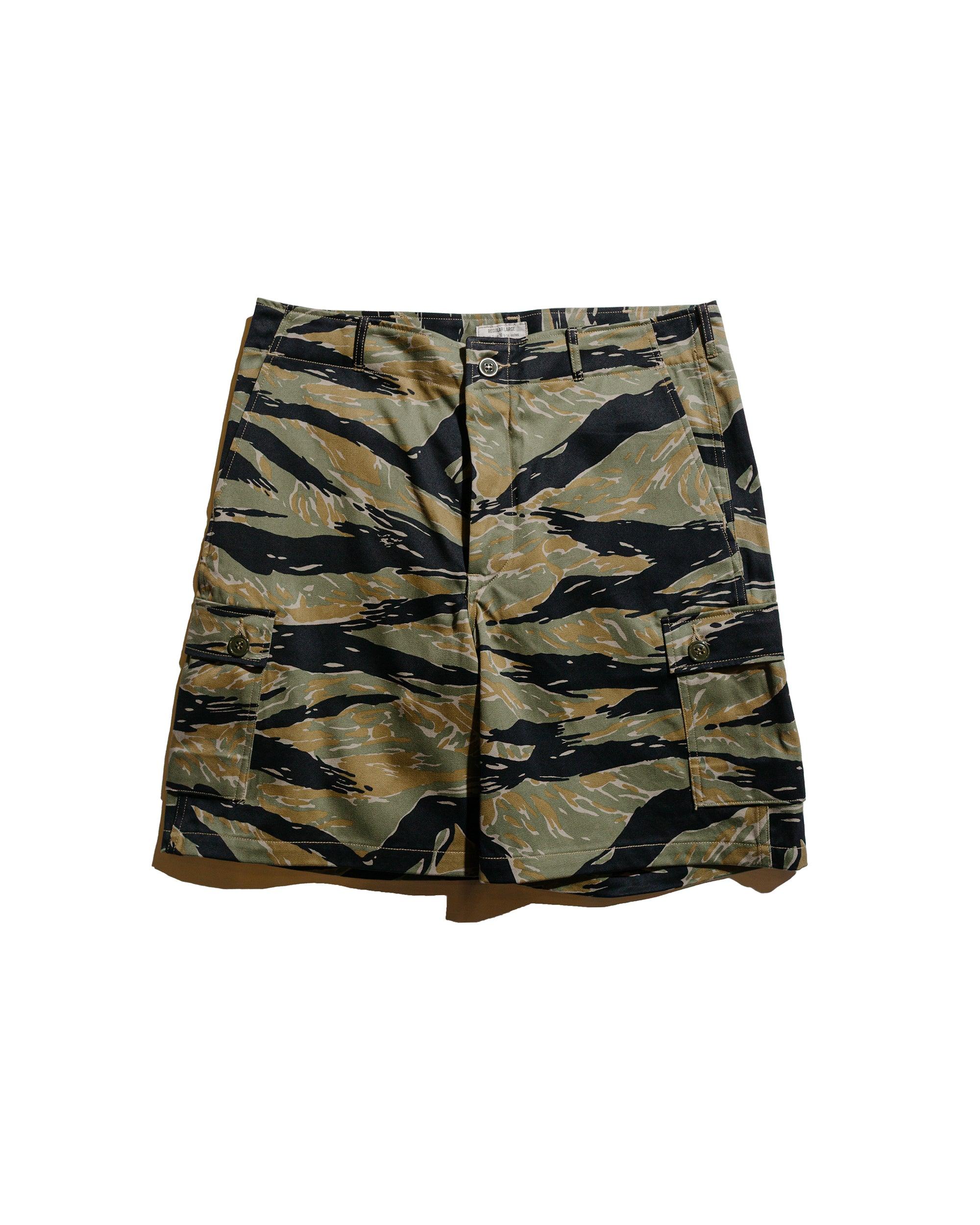 MP25004 Tiger Camouflage Shorts / Tadpole Green