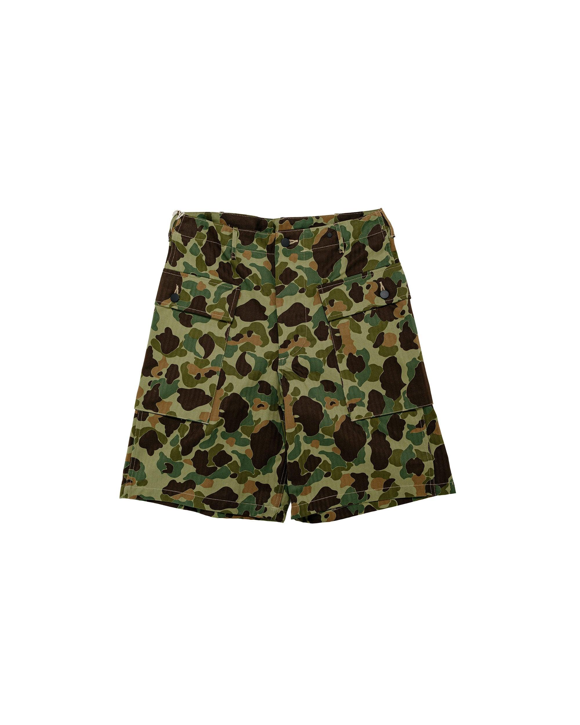 MP26002 Reversible Frogskin Camouflage Shorts Green