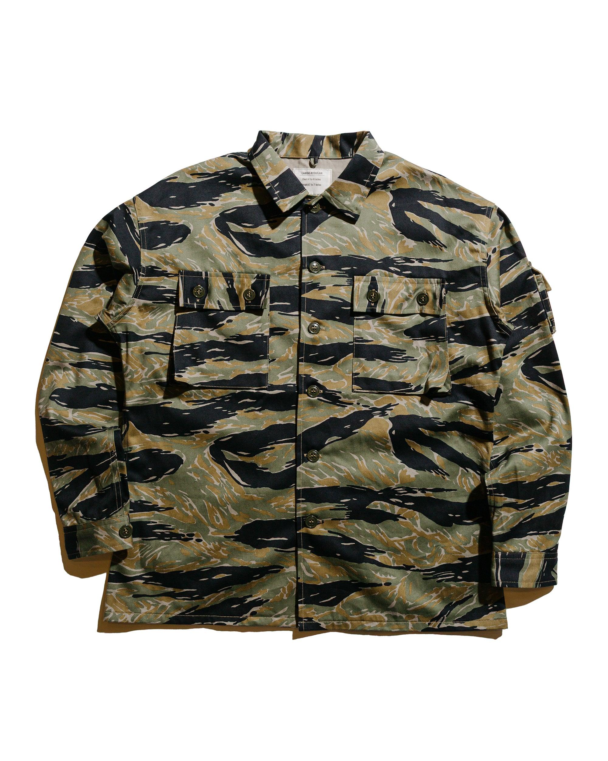 MS25001 Tiger Camouflage Shirt / Tadpole Green