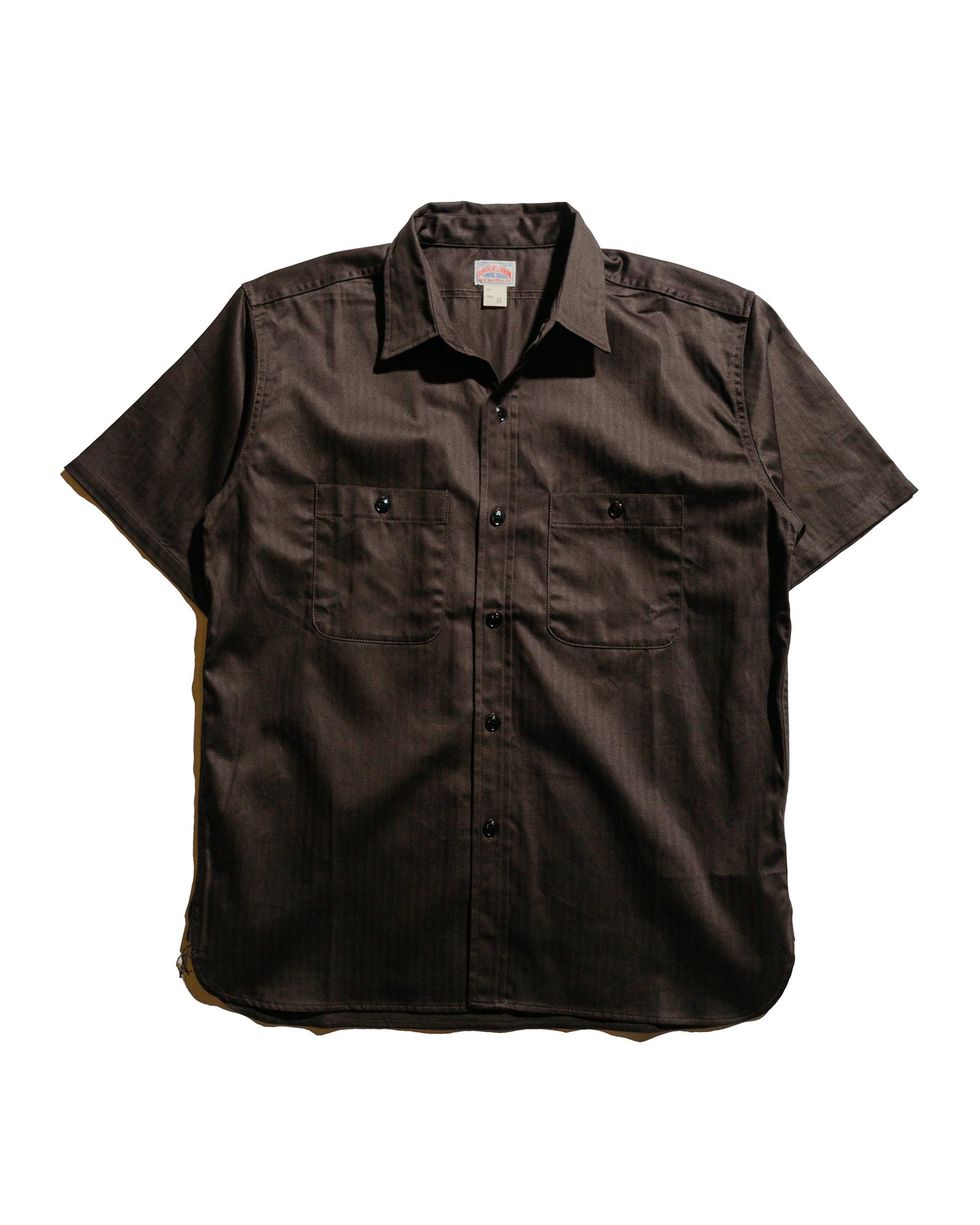 MS25013 8HU HBT Work Shirt S/S Steel