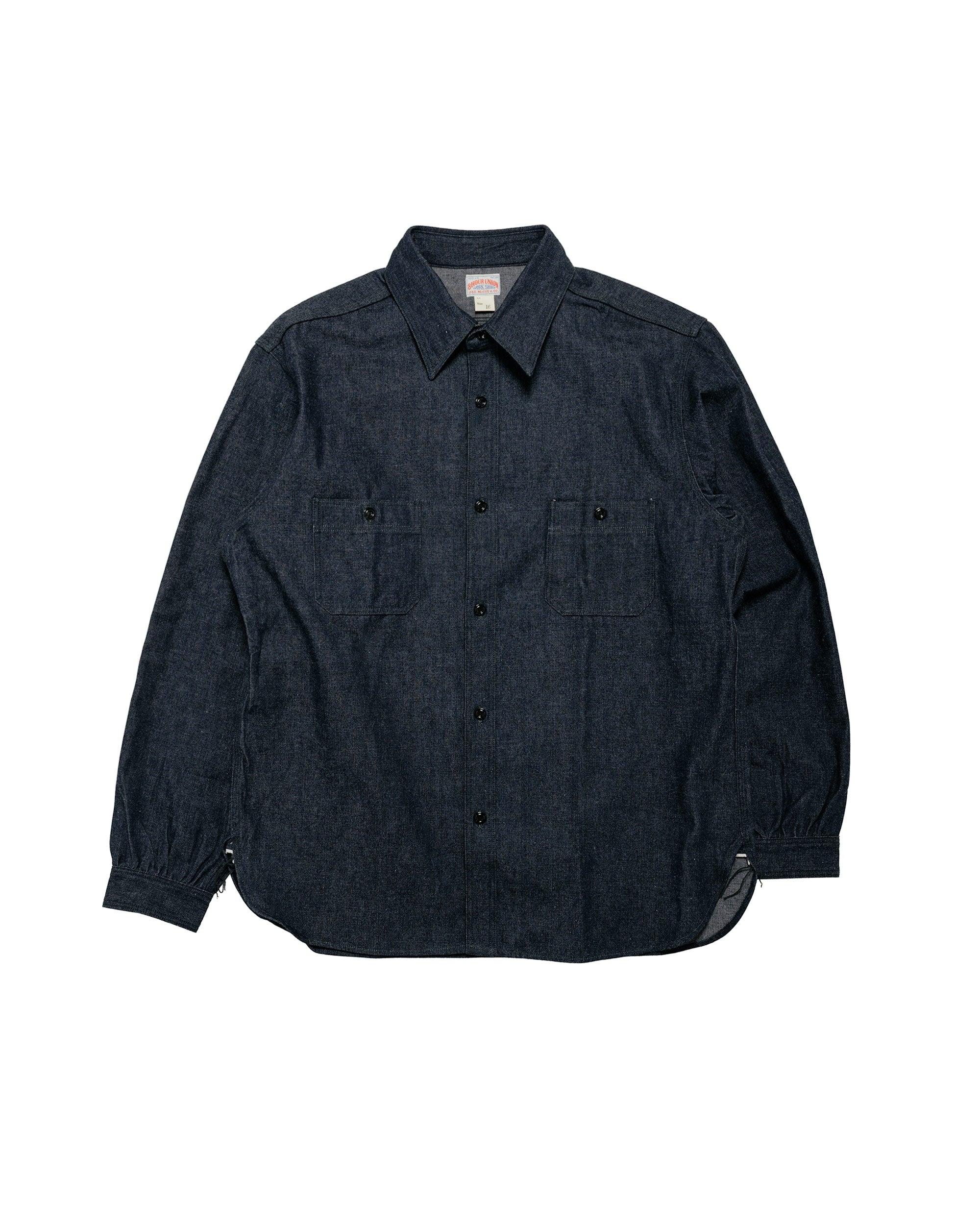 MS25103 8HU Denim Serviceman Work Shirt Indigo