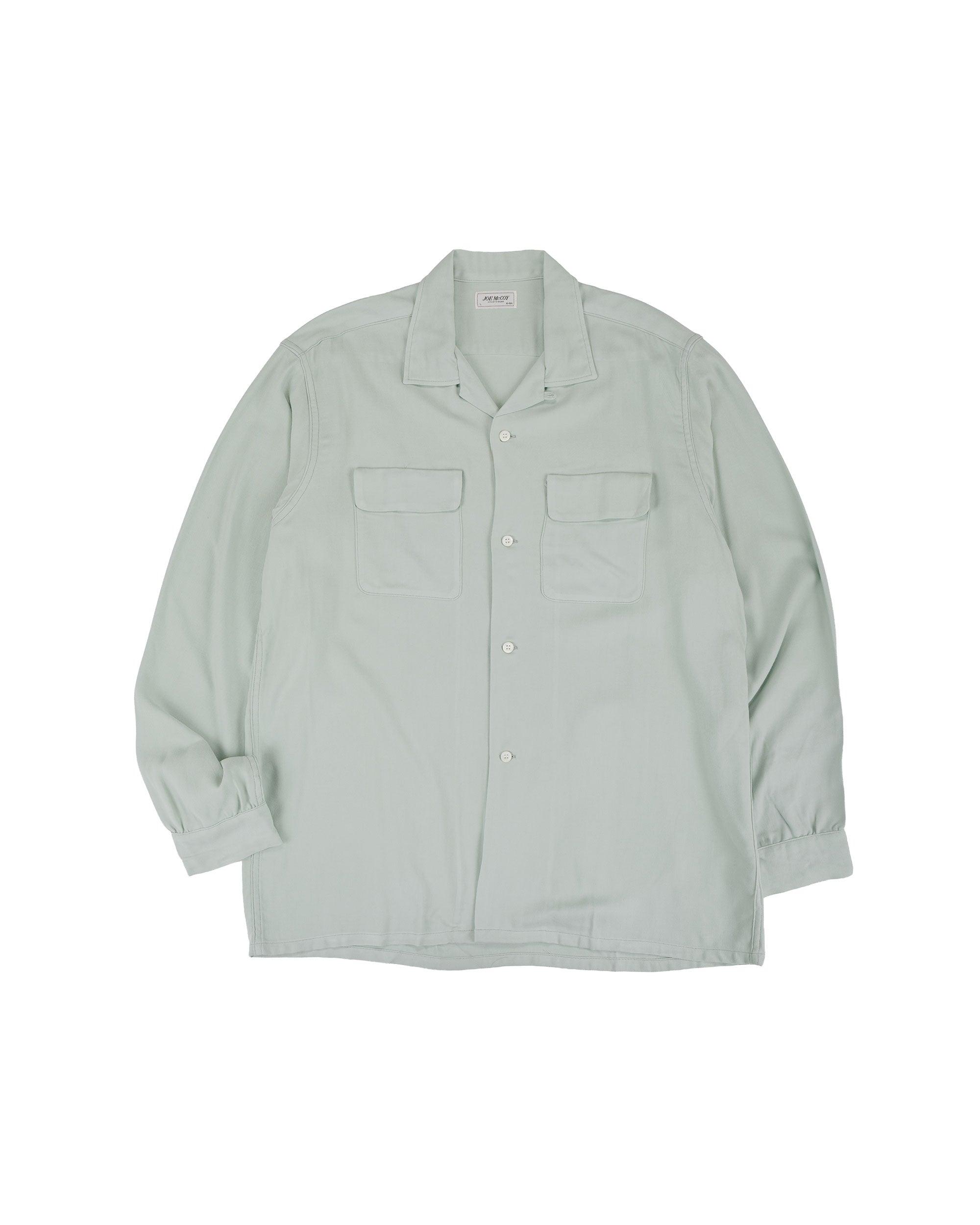 MS26008 Open Collar Rayon Shirt Mint