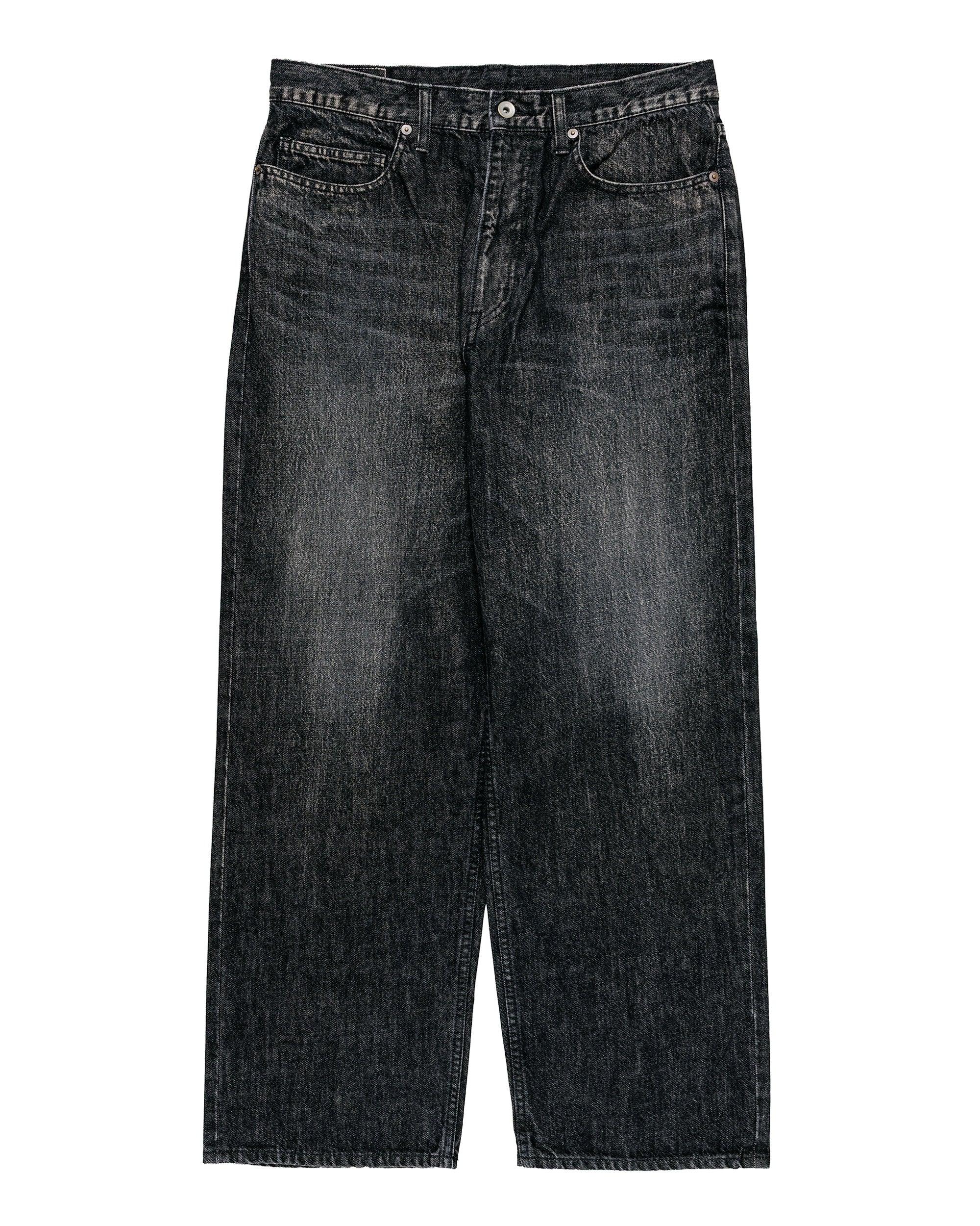 5Pocket Buggie Denim Pants Wash Black