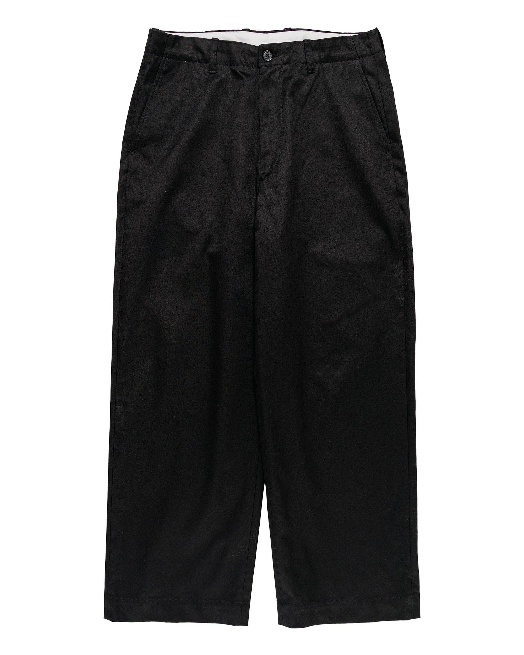 No Tuck Chino Trousers Black