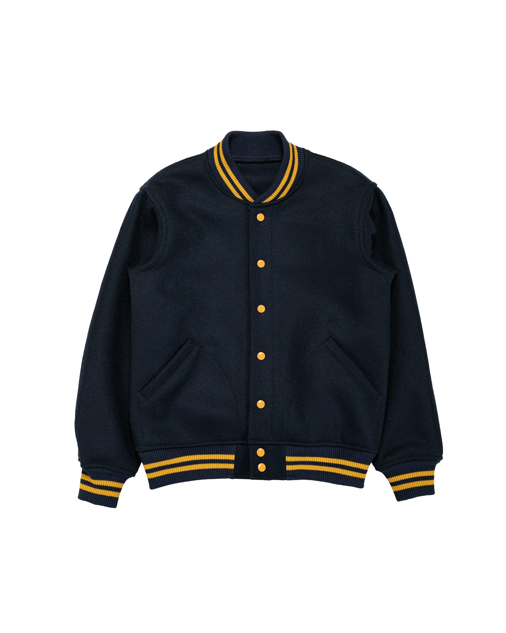 Lot. 2240 1950's Navy Varsity Jacket Plain Navy