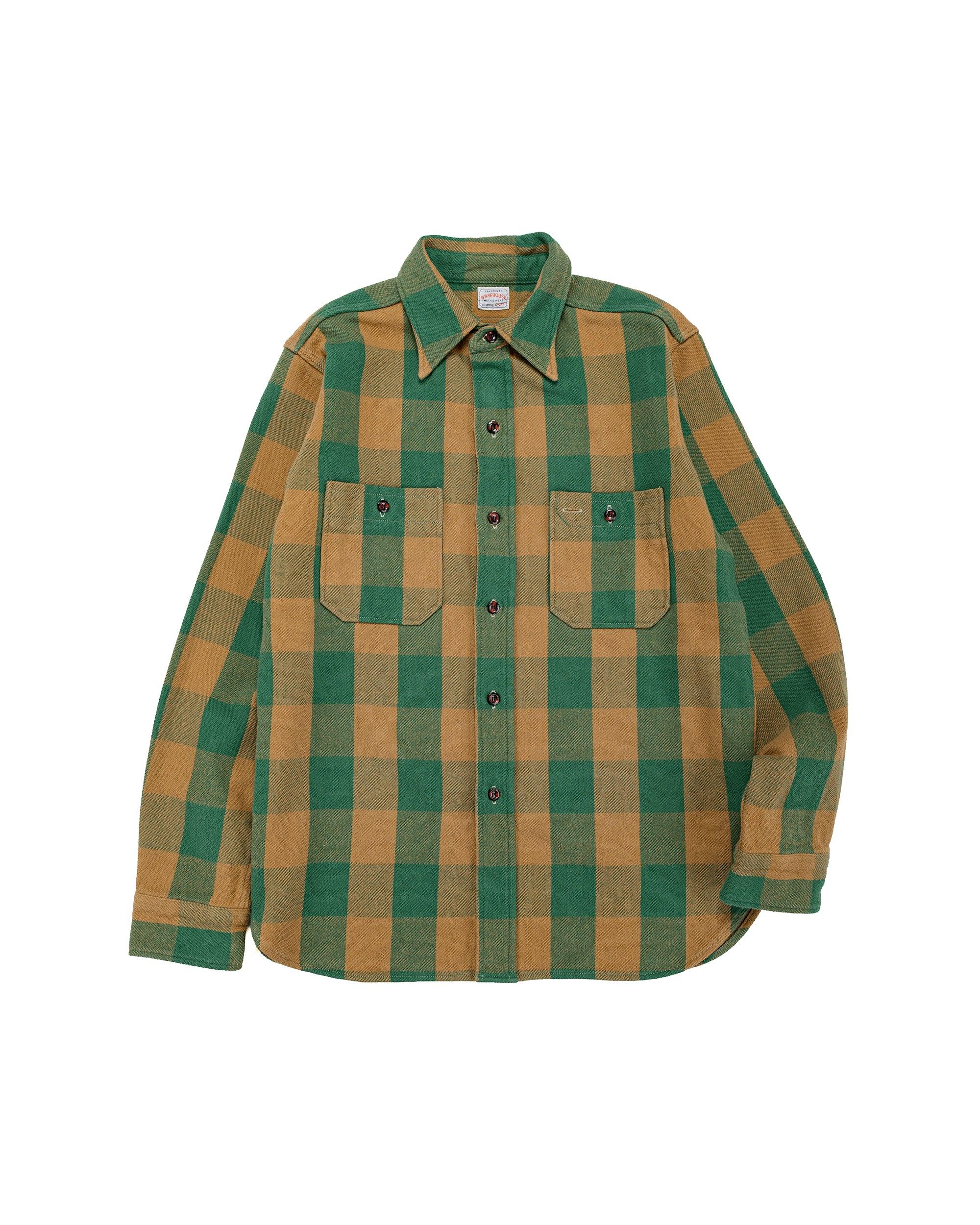 Lot. 3104 Flannel Shirts O/W Pattern A Green