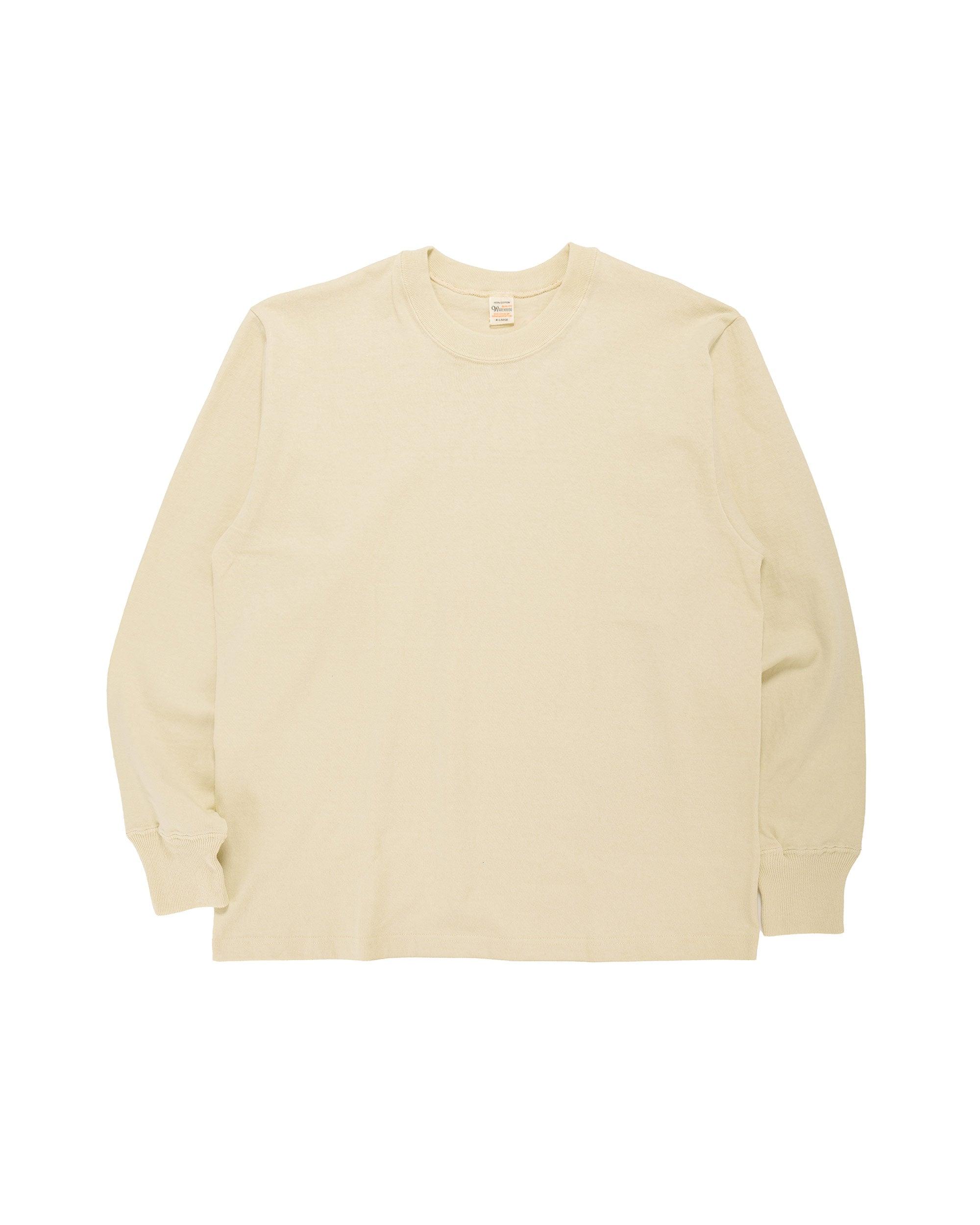 Lot. 5914 Long Sleeve Crew Neck T-Shirt Solid Cream