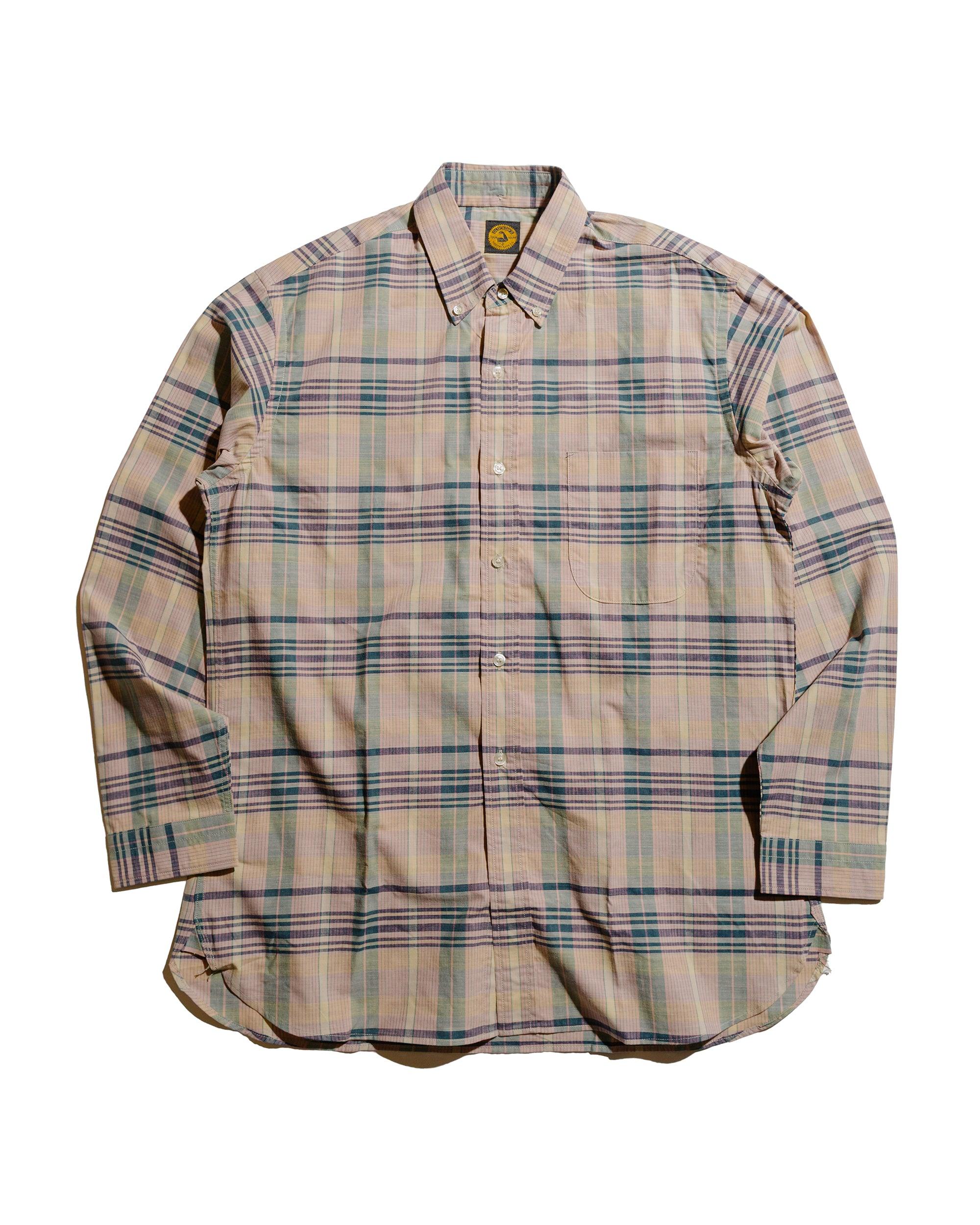 Lot. JG-16 The King of Madras Shirt Salmon