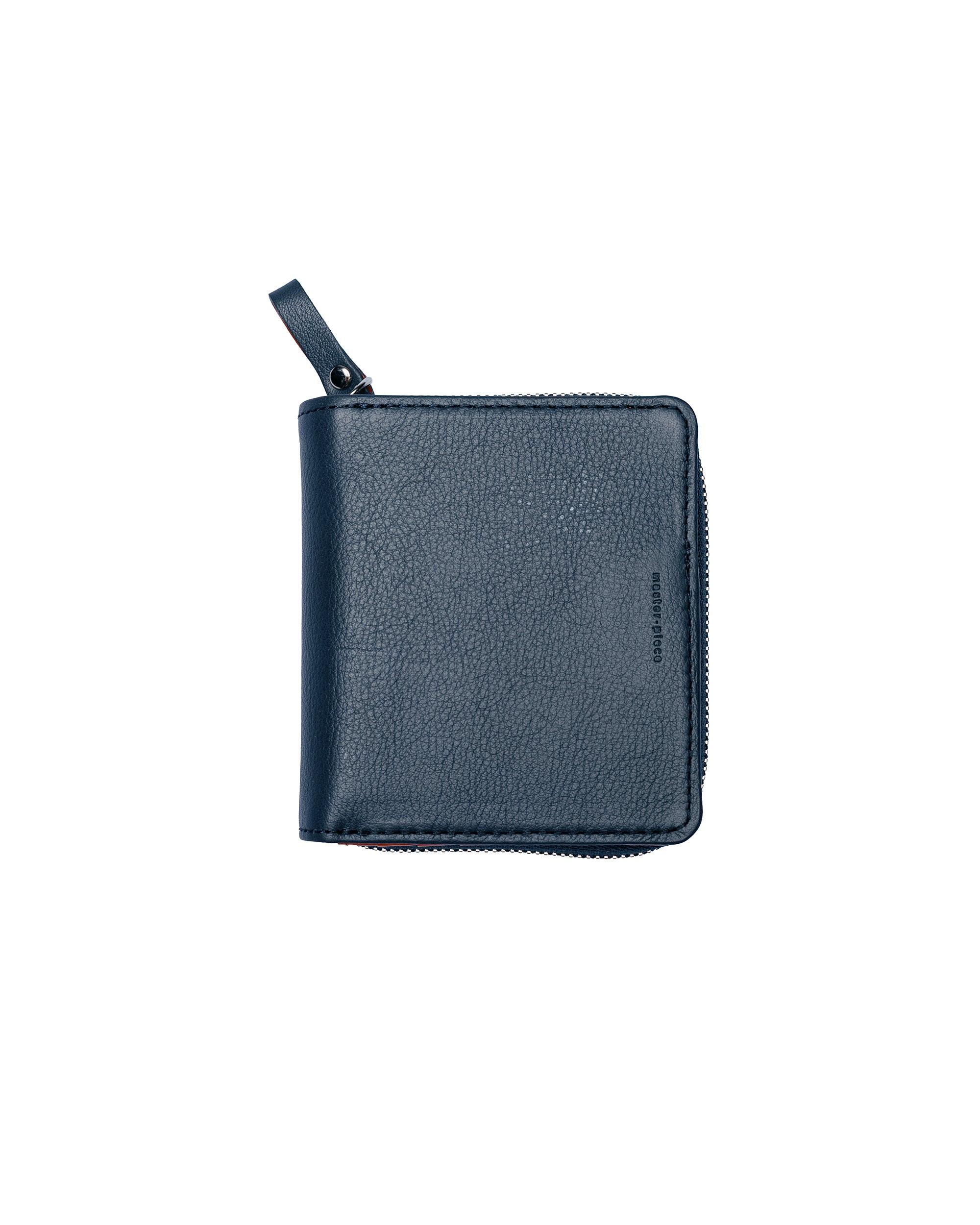 Refine Round Zipper Wallet Navy