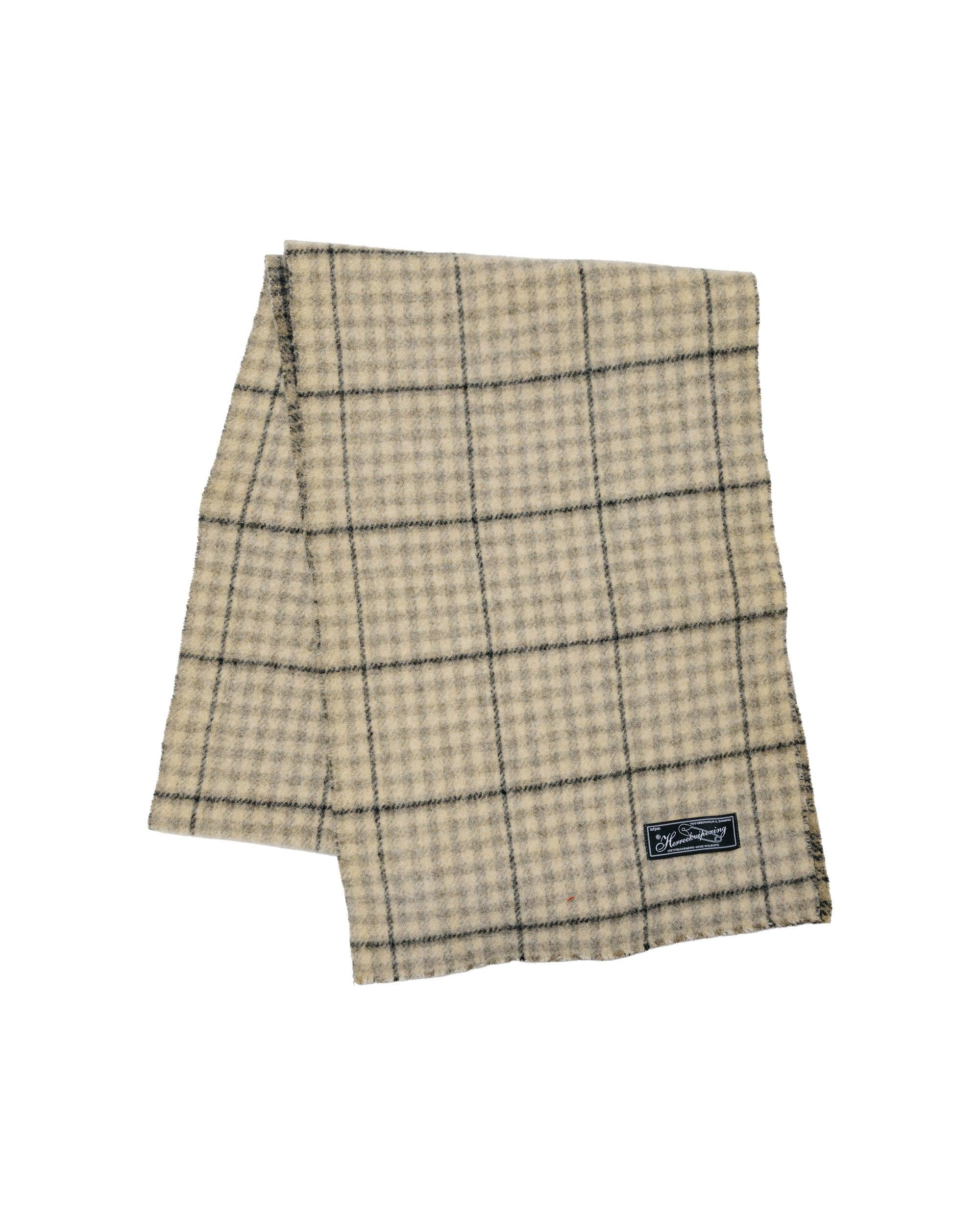 Facade Scarf Double Faced Grey Check