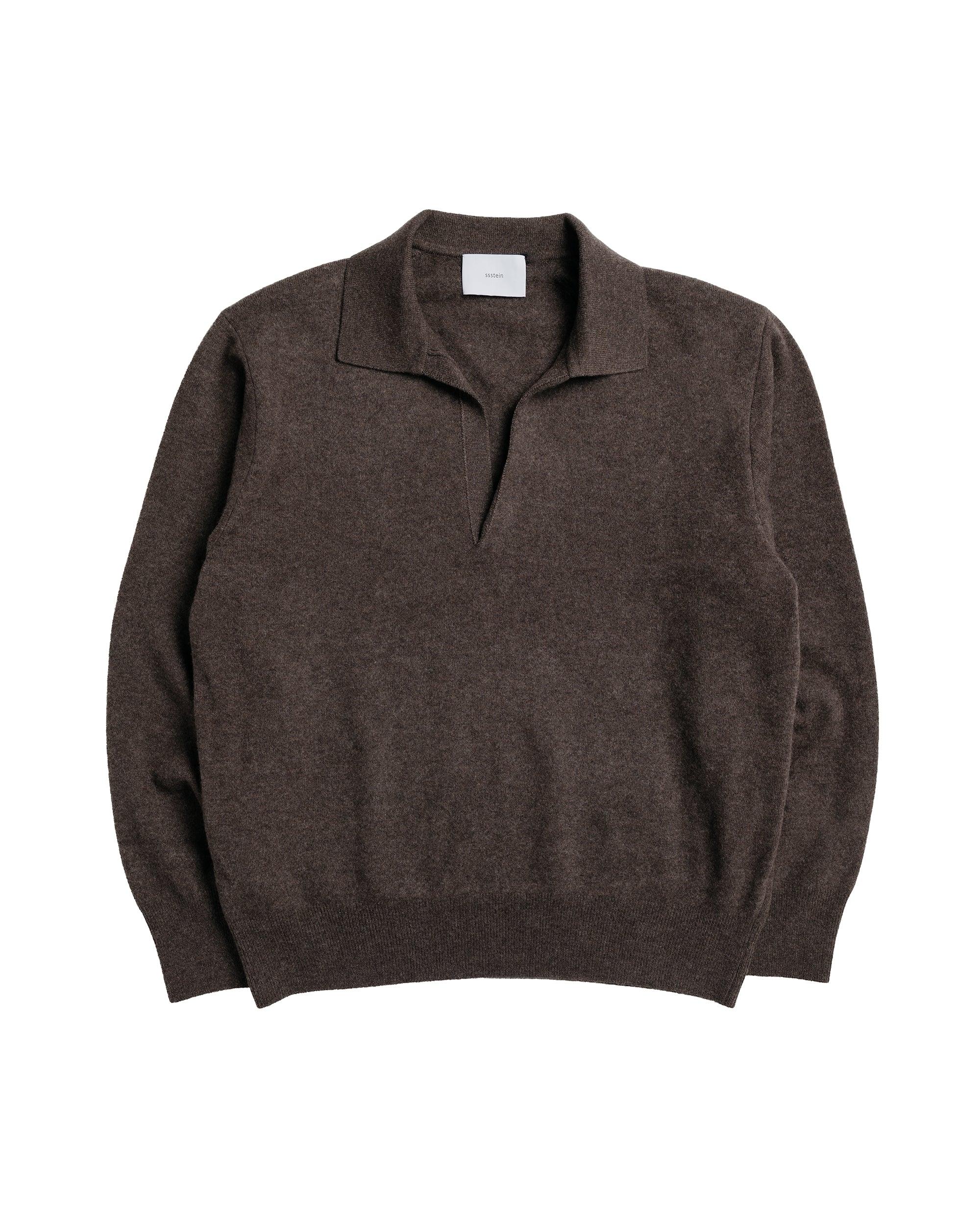 Extra Fine Wool Knit Skipper Mocha