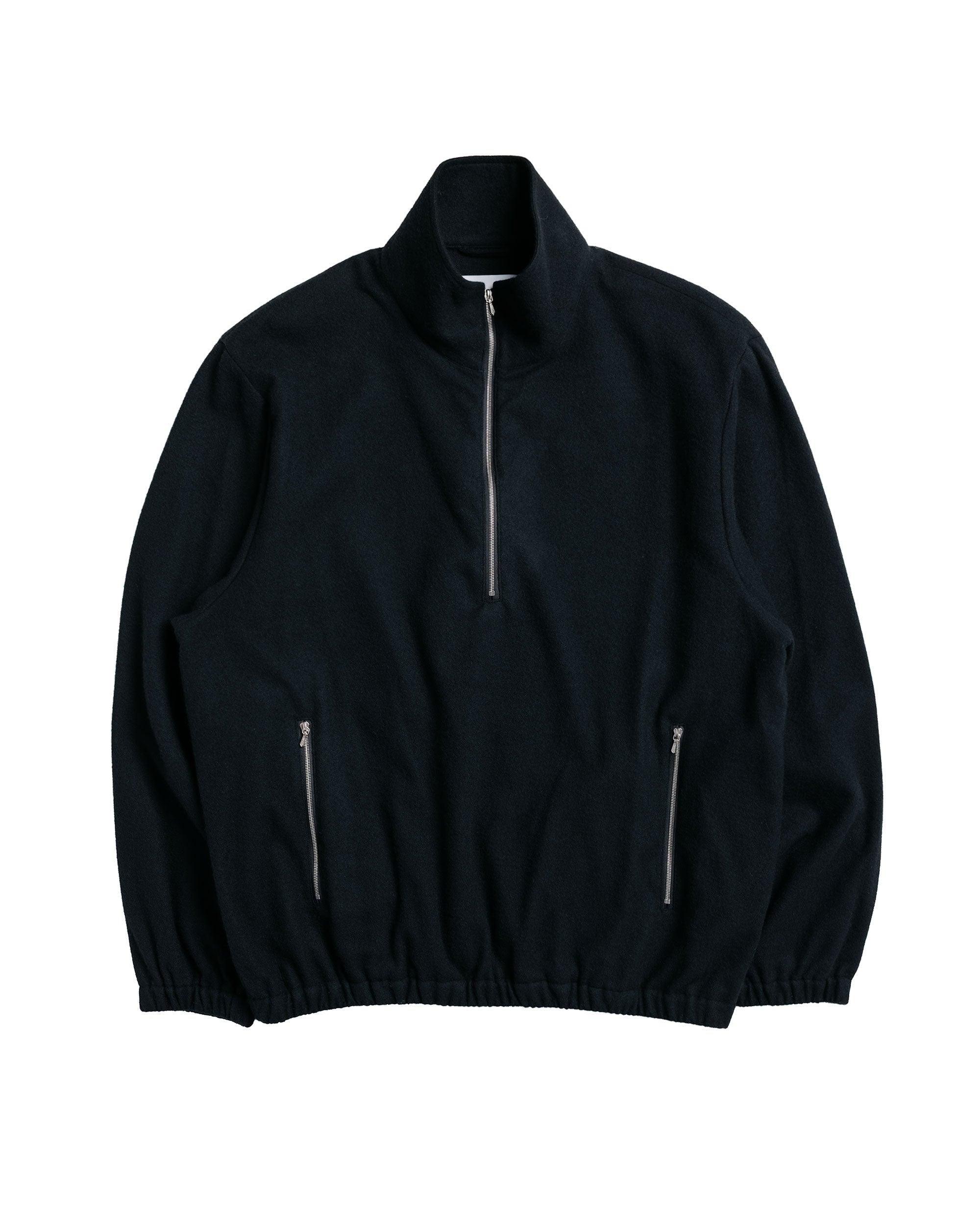 W/CA Fleece Pullover / LS Black