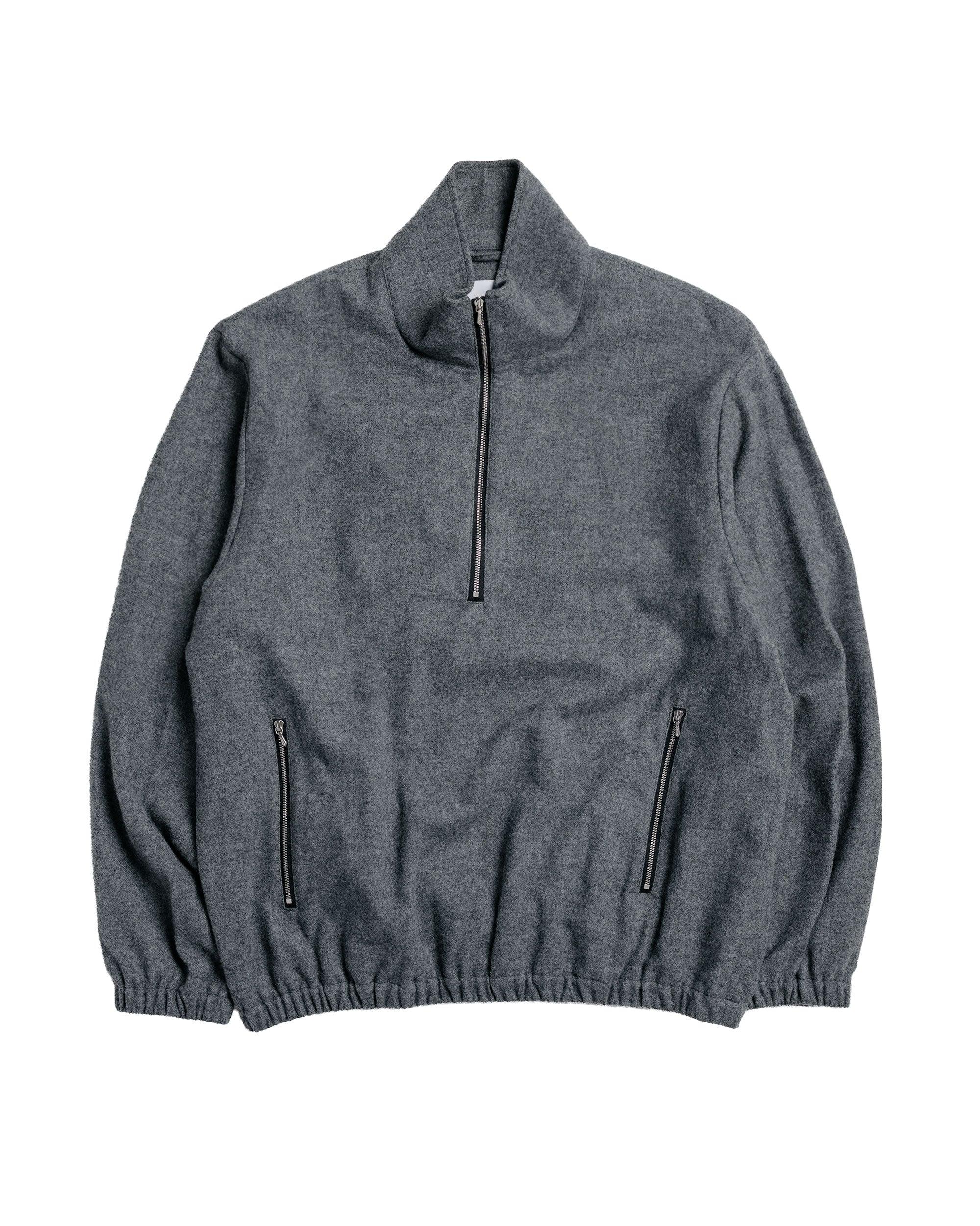 W/CA Fleece Pullover / LS Grey