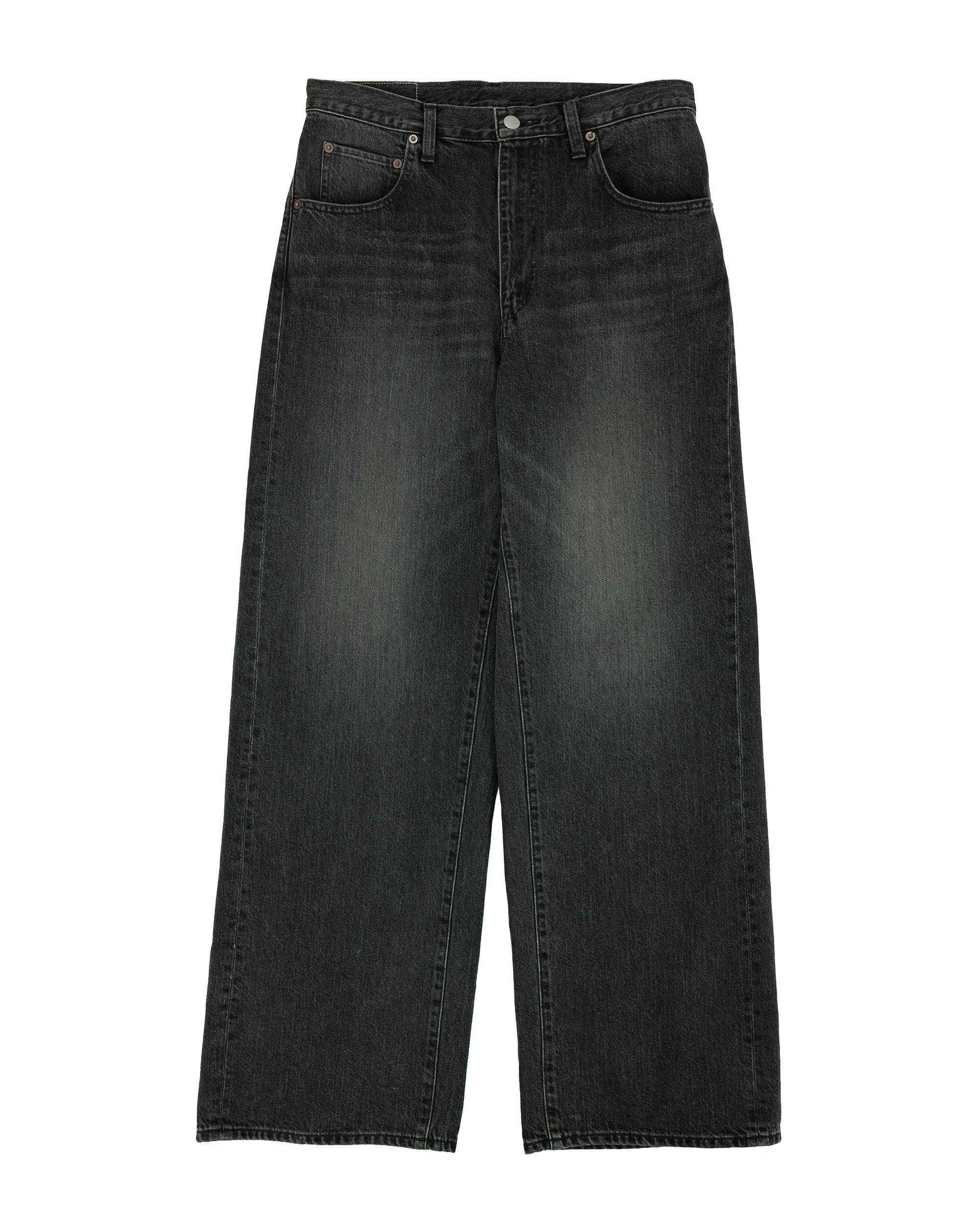 Wide Denim Jeans Black