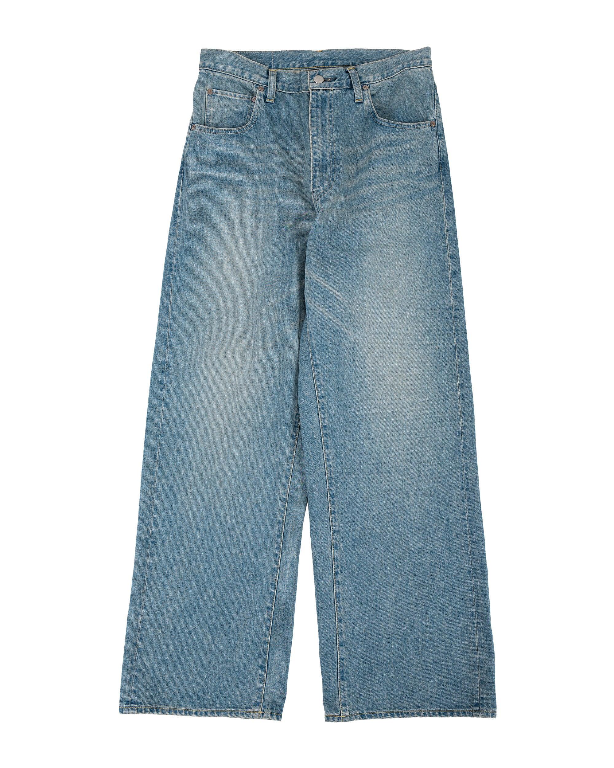 Wide Denim Jeans Indigo
