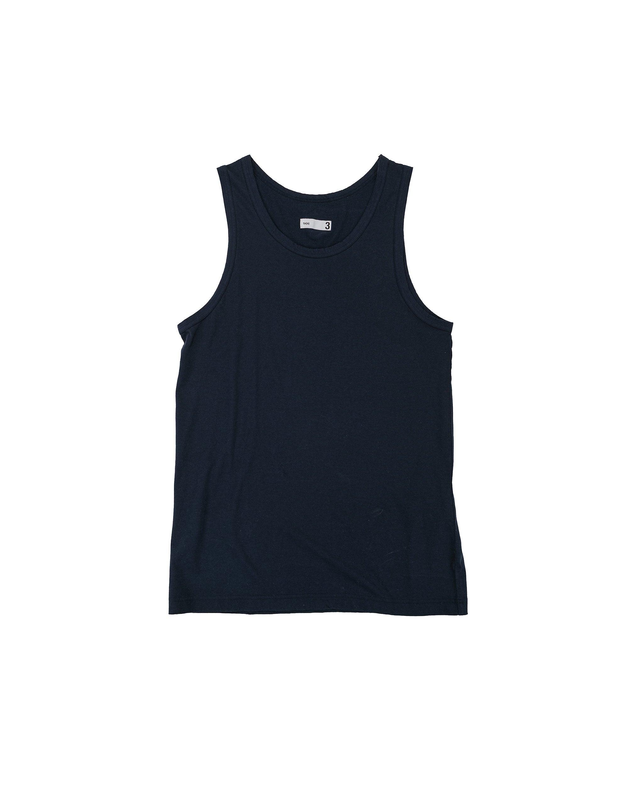 Tank Top High Gauge Cotton Jersey Navy