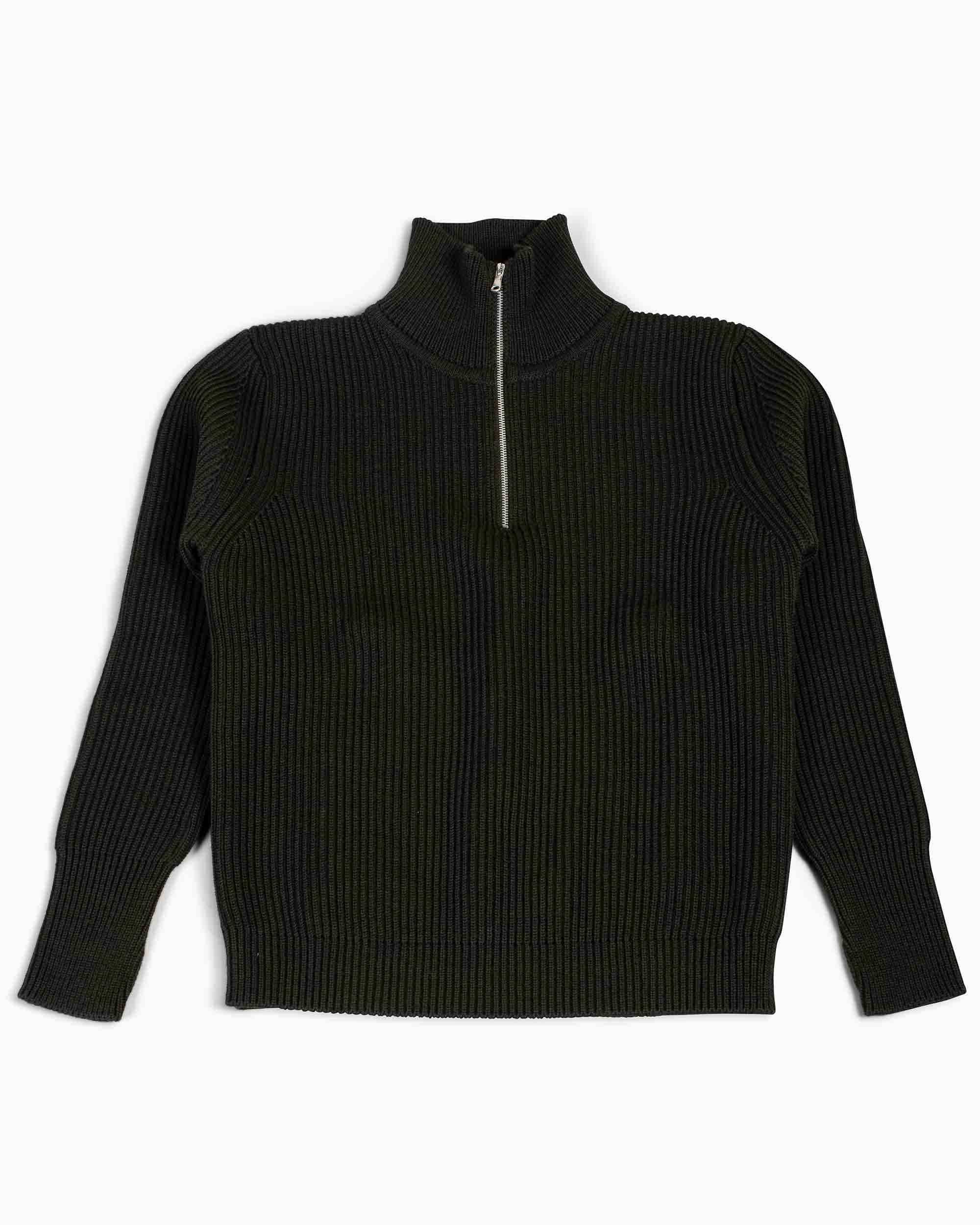 Navy Half-Zip Hunting Green