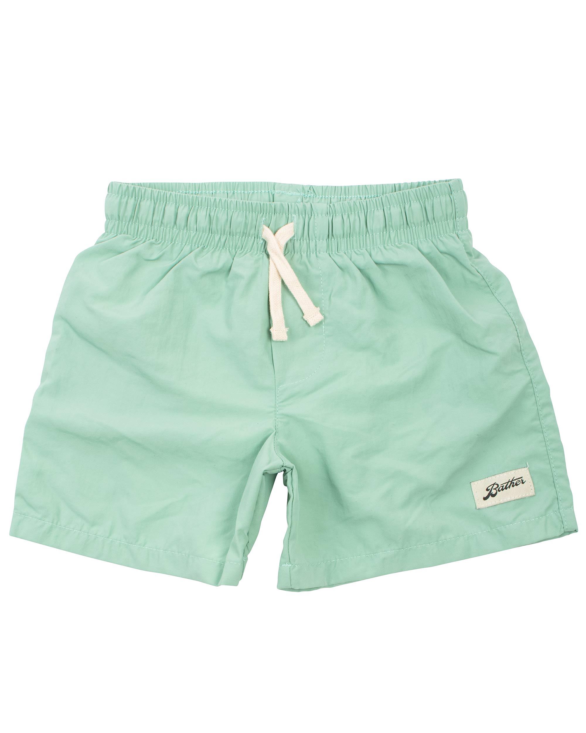 Kids' Solid Swim Trunk Seafoam