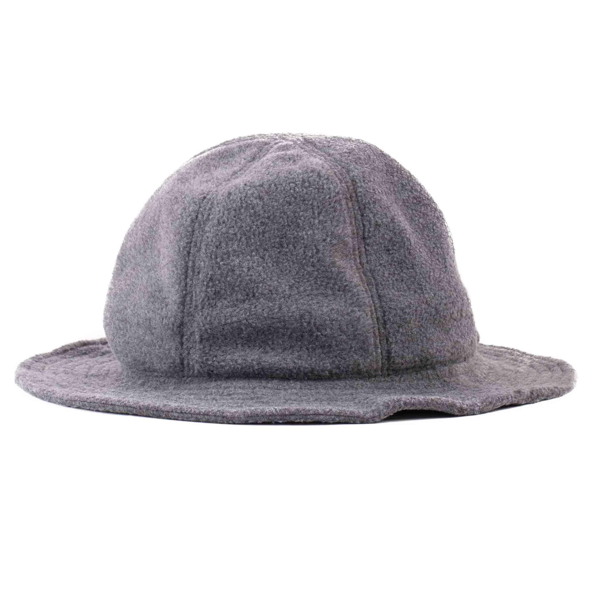 Military Sun Hat Polar Fleece Charcoal