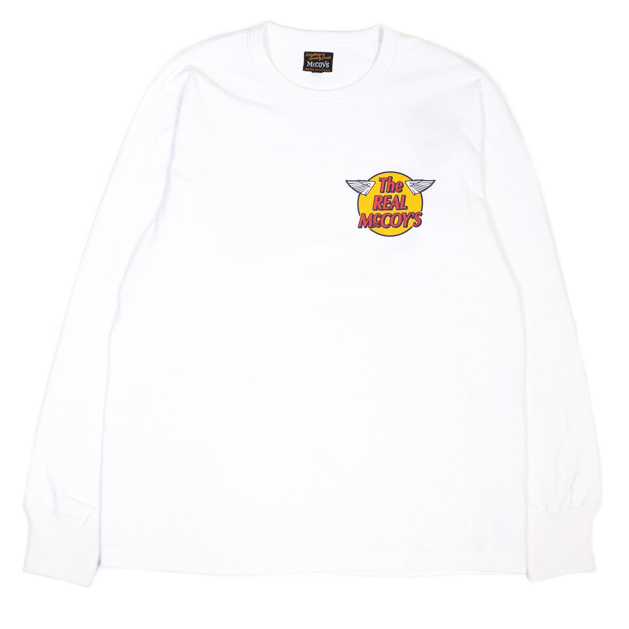 MC20002 Logo Tee L/S White
