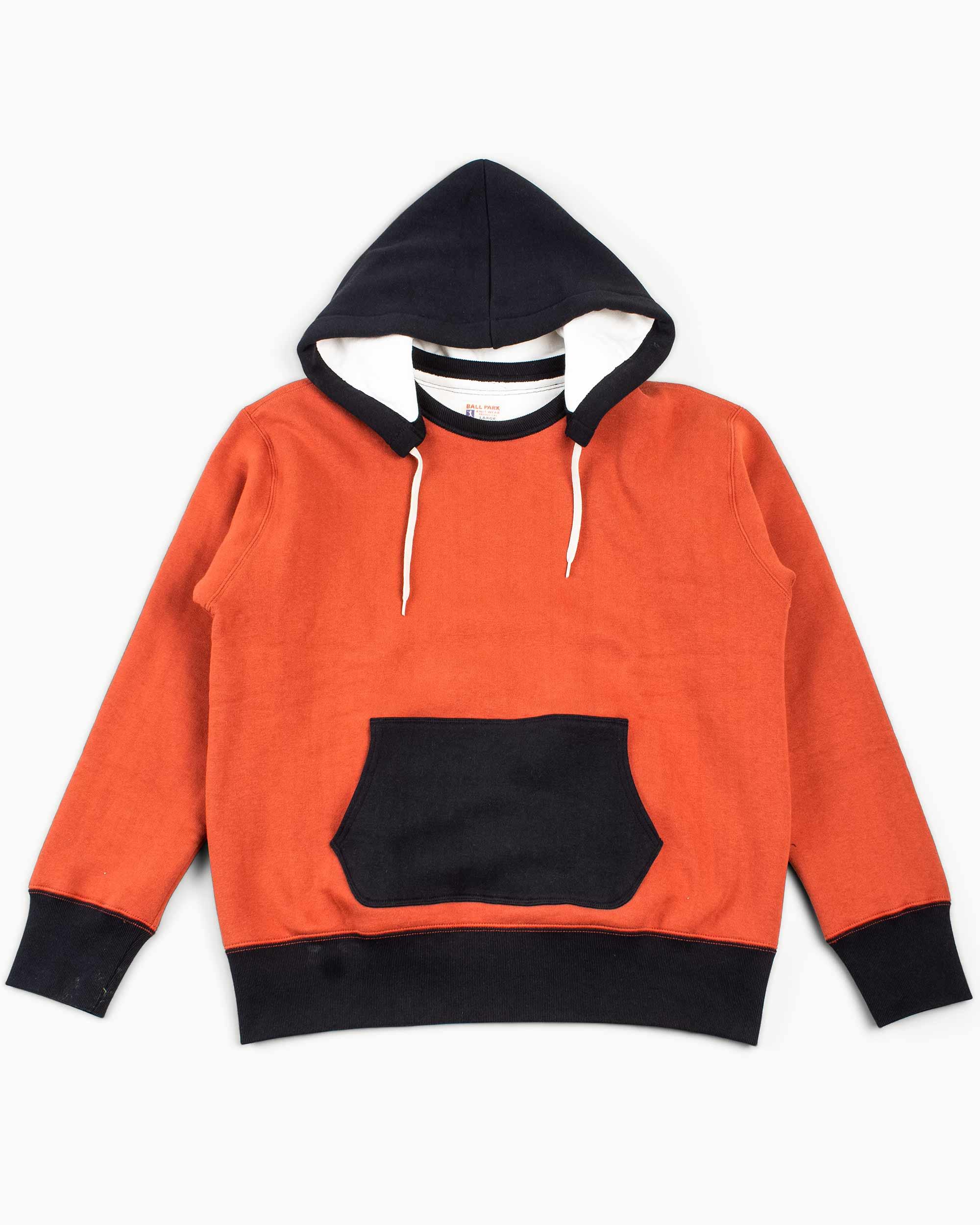 MC20119 Double Face After-Hooded Sweatshirt Burgundy/Black