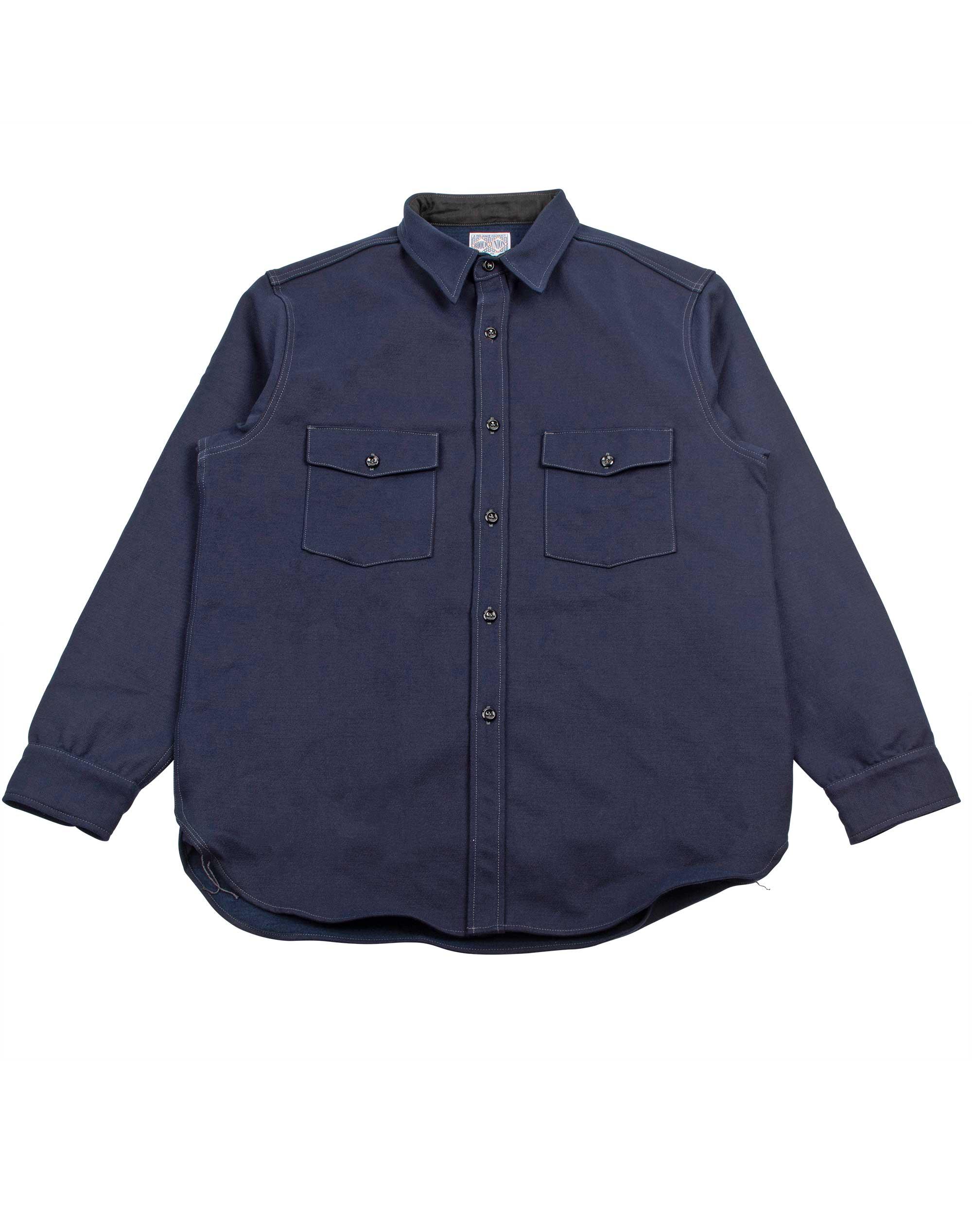 MS21104 8HU Heavy Moleskin Shirt Navy