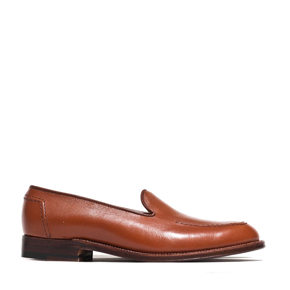 Cognac Lady Calf Slip On With Mocc Stitch G7101
