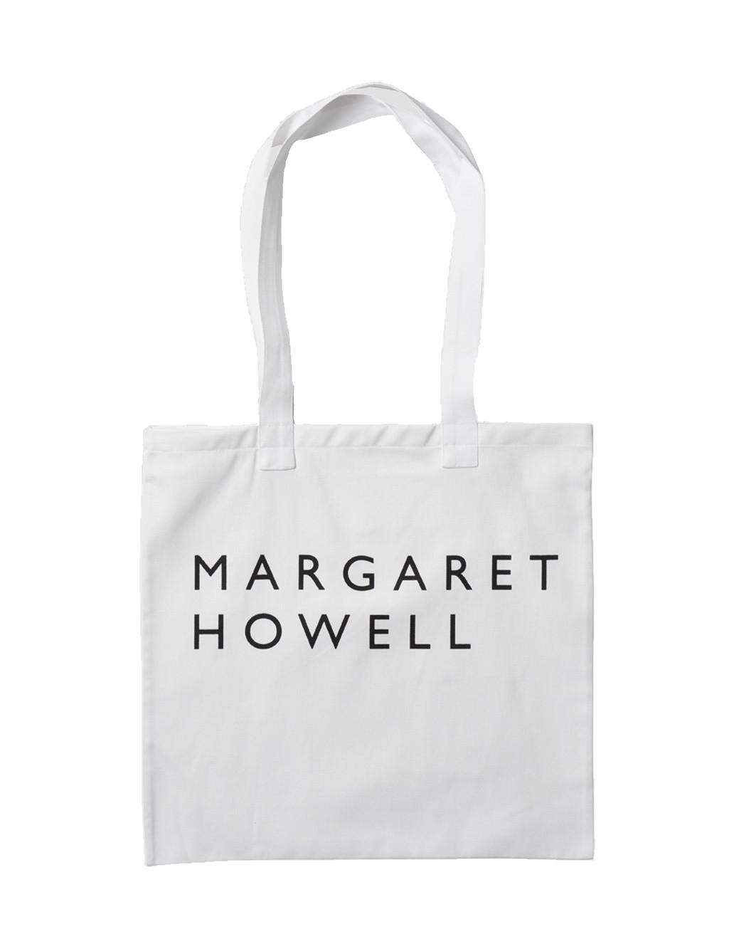 Logo Bag Cotton Drill White