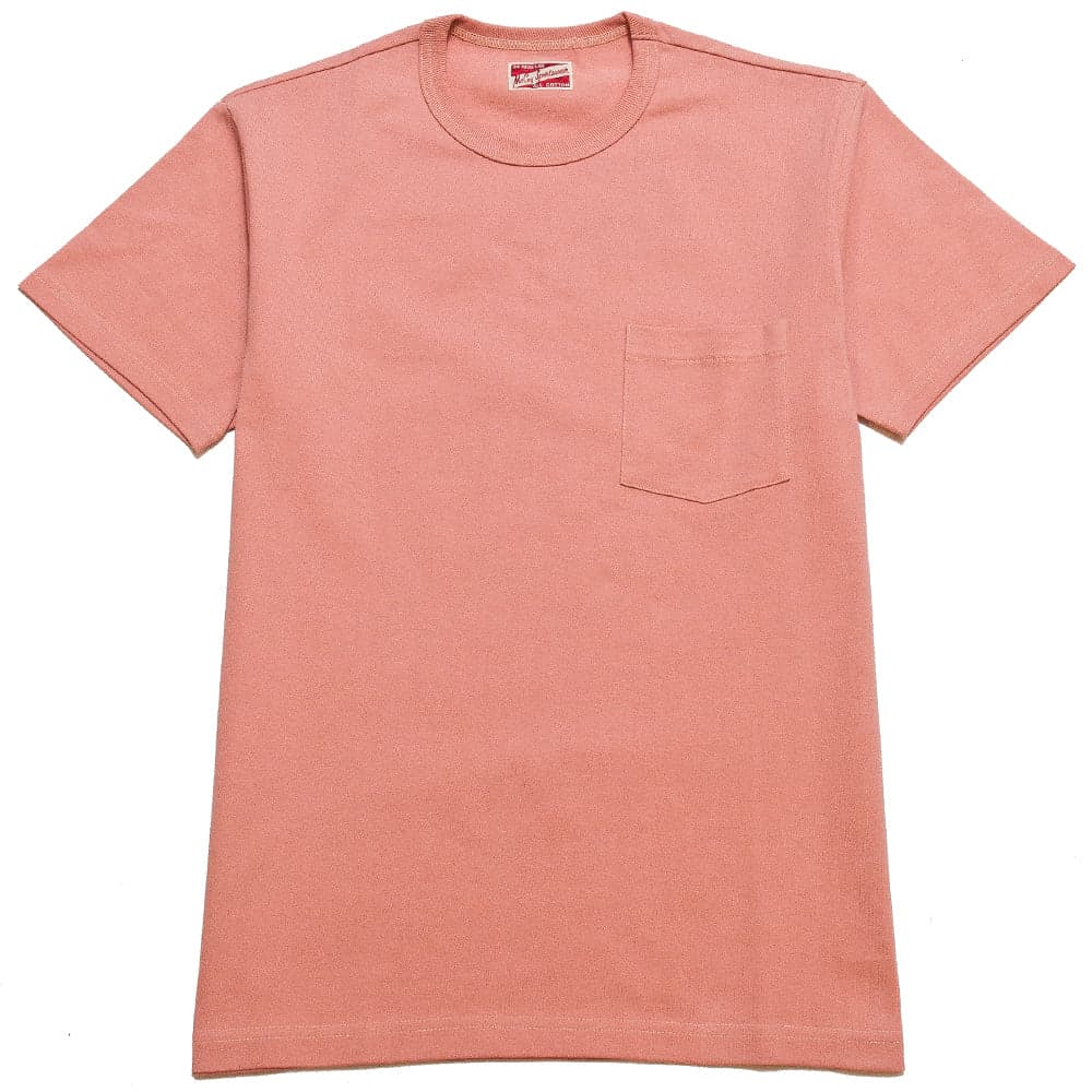 Joe McCoy MC19012 Overdyed Sportswear Pocket Tee Coral