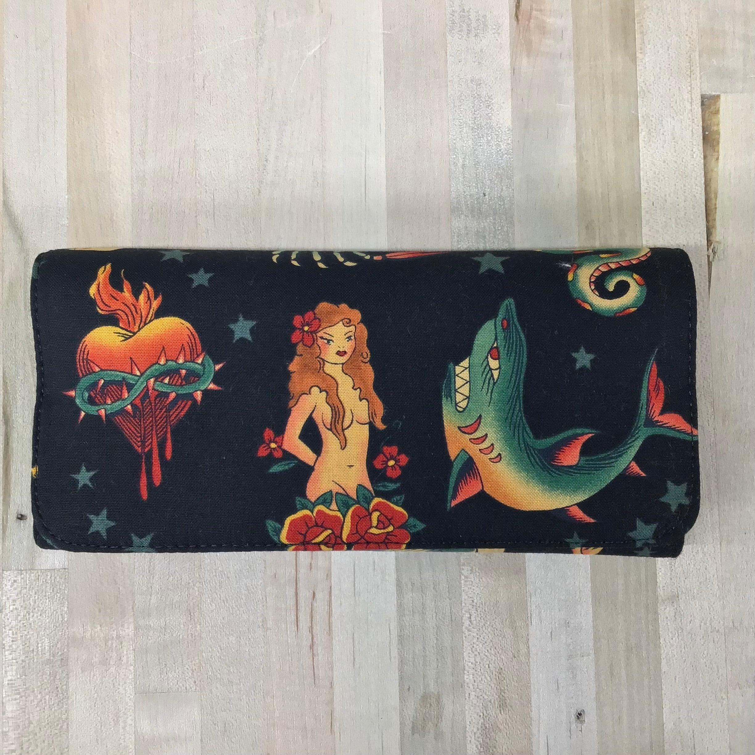 Large Wallet - Black/American Traditional (Full Fold)