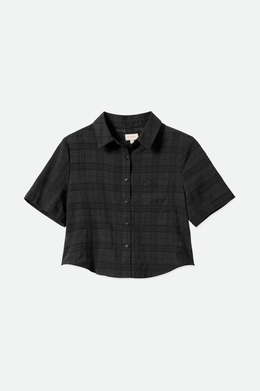 Women's Leon Boxy S/S Woven - Black