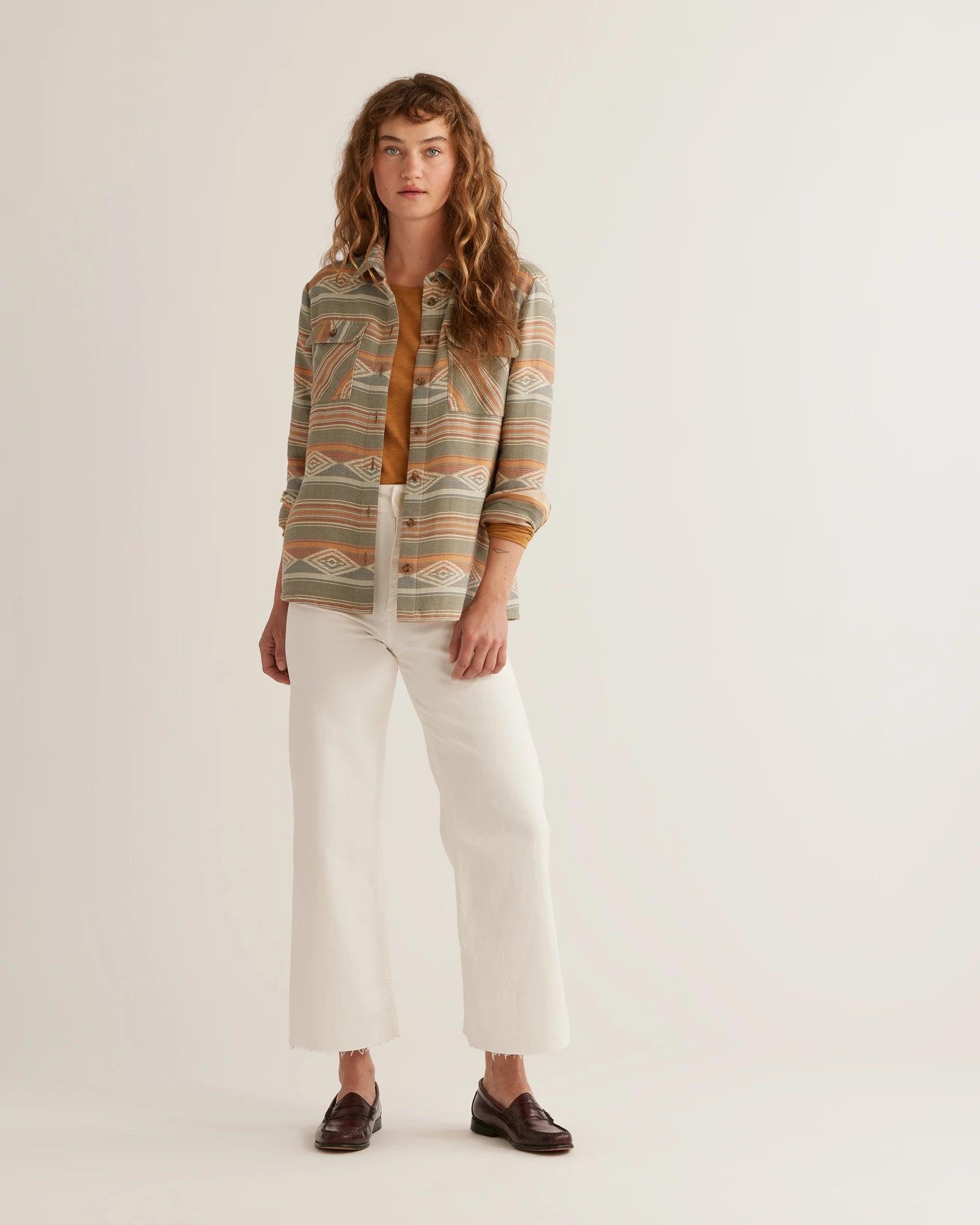 Women's Coastline Overshirt Mesilla Tan Multi