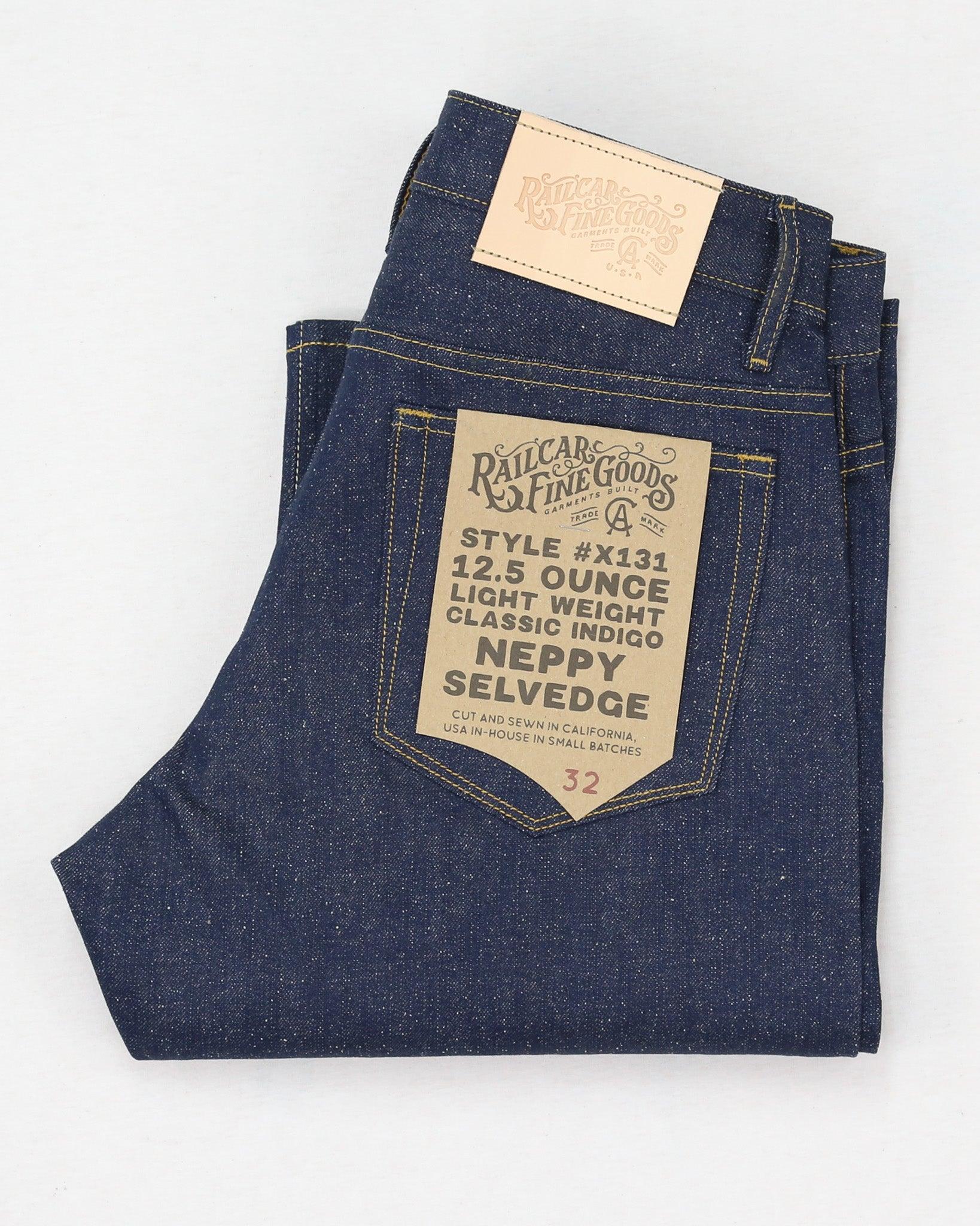 Spikes X131 Taper Leg 12.5 Oz Lightweight Classic Indigo Nep Selvedge