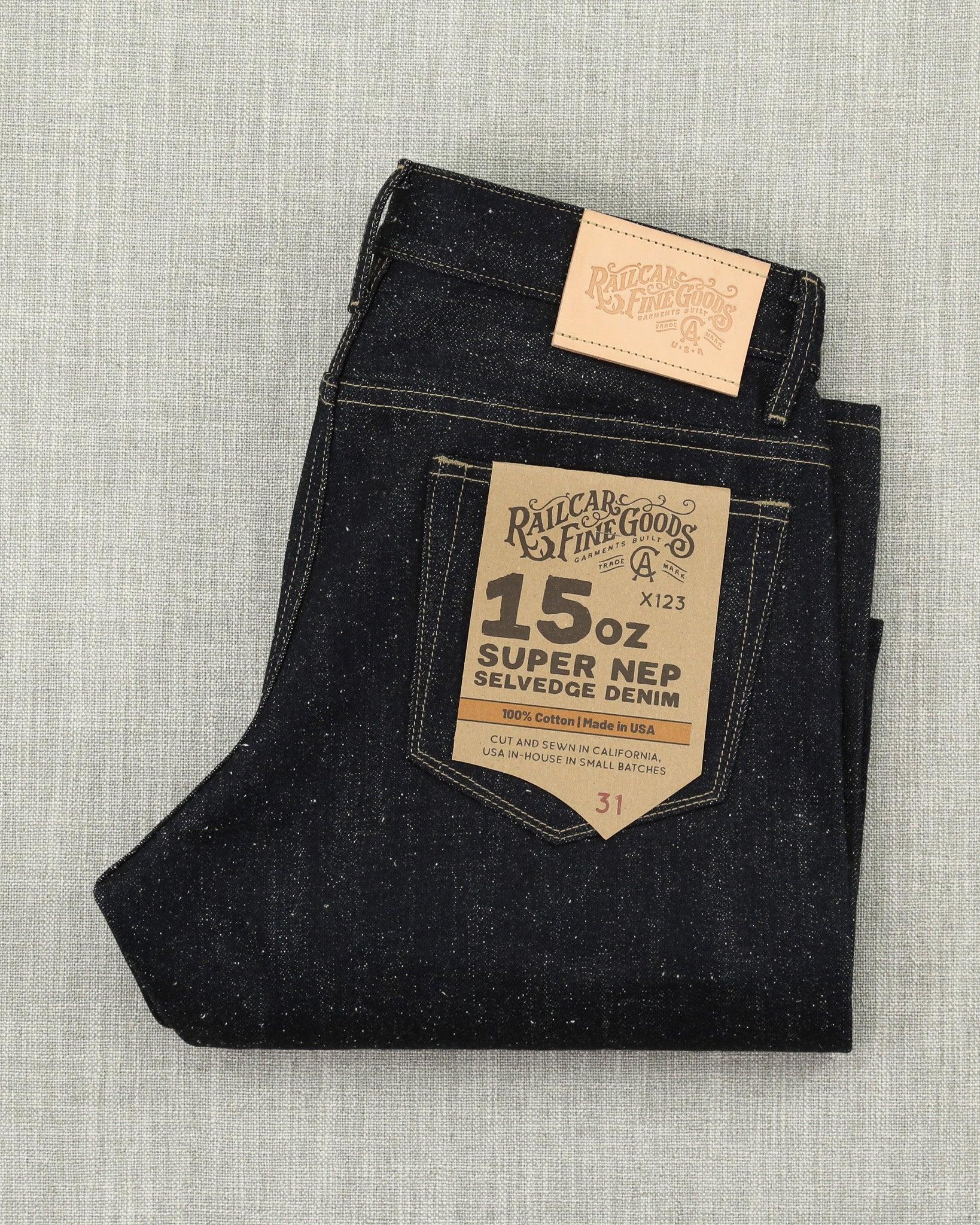 Rebels X123 Modern Straight Leg 15 Oz Super Nep Indigo Selvedge