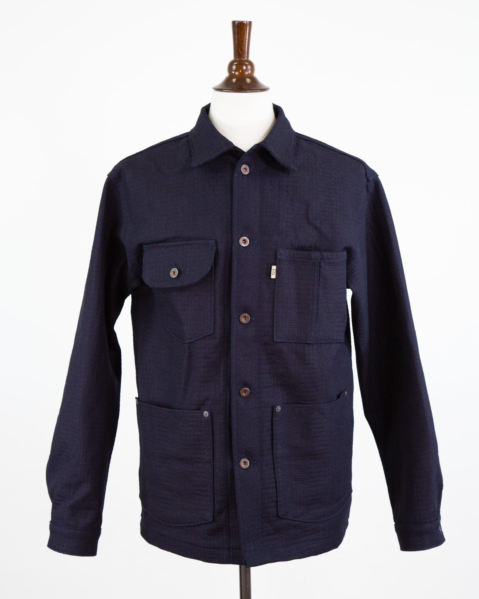 Chore Coat Unshin Sashiko 13 Oz Dark Indigo