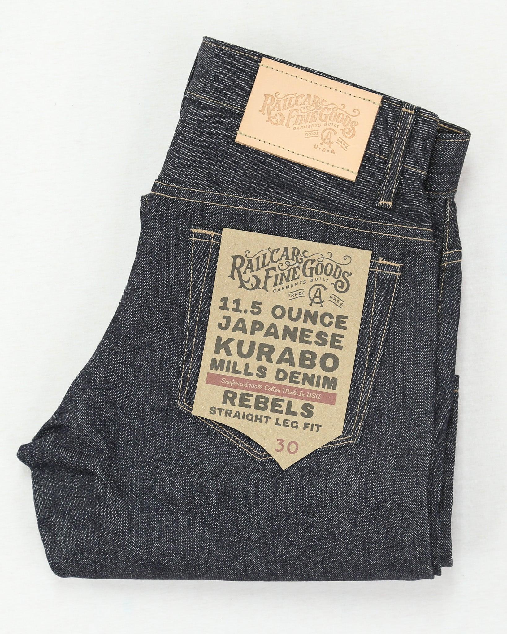 Rebels Kurabo Mills Modern Straight Leg 11.5 Oz Japanese Slub Denim