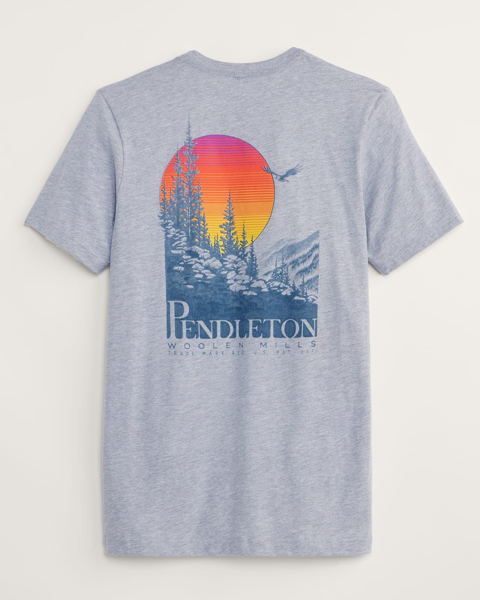 Men's Outdoor Sunset Graphic Tee -Athlete Heather/ Grey RG1285-74619