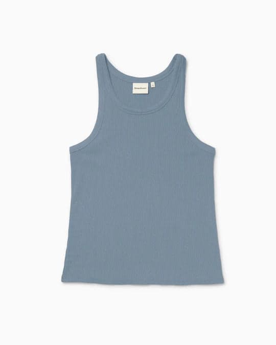 Women's Vintage Rib Tank - Blue Mirage